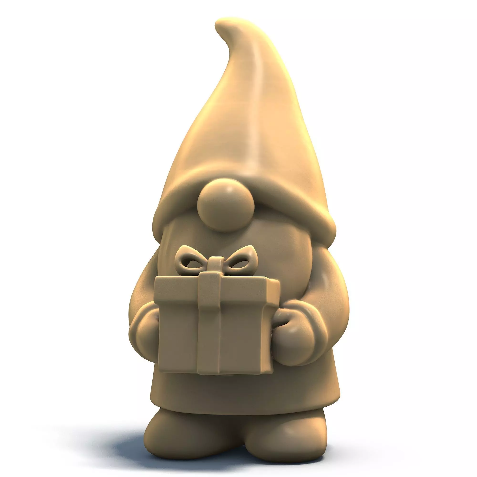 Gift Gnome Cute Holiday Figurine 3D print model_0