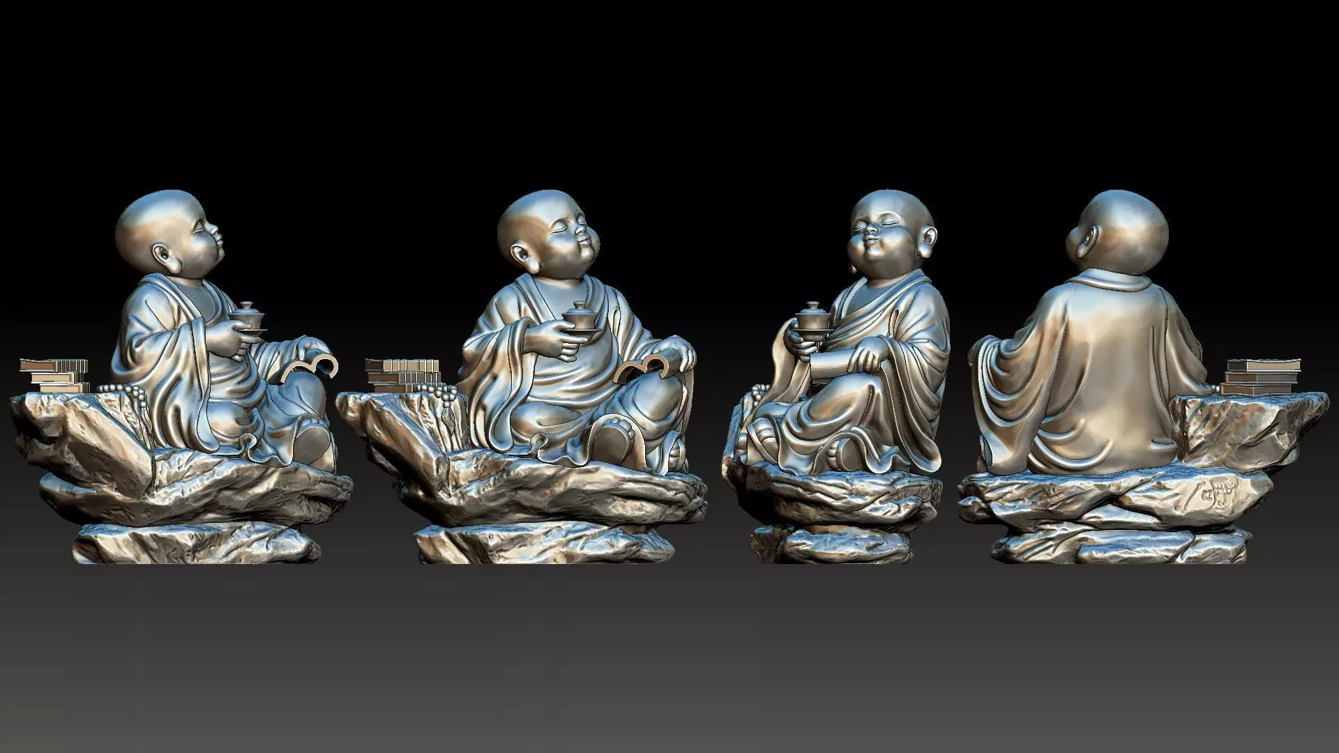 little monk 3D print model