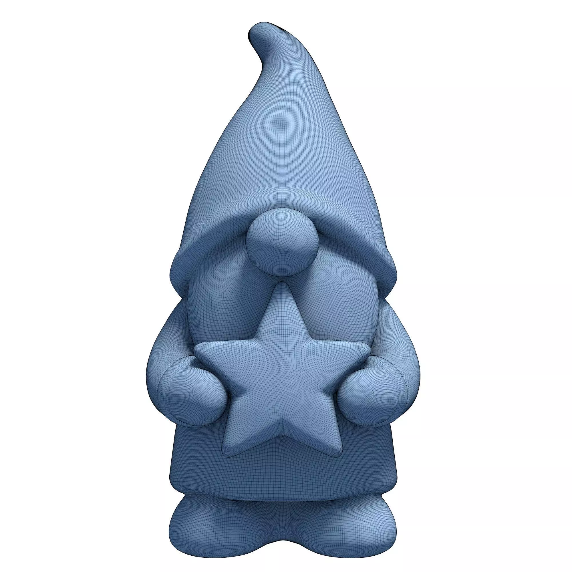 Star Gnome Holiday Ornament 3D print model_6