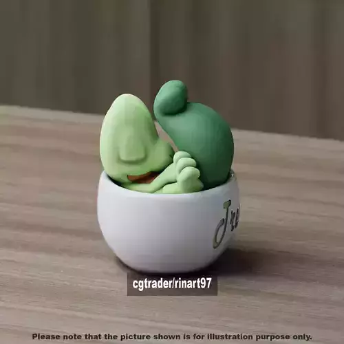 Treecko chill cup 3D print model