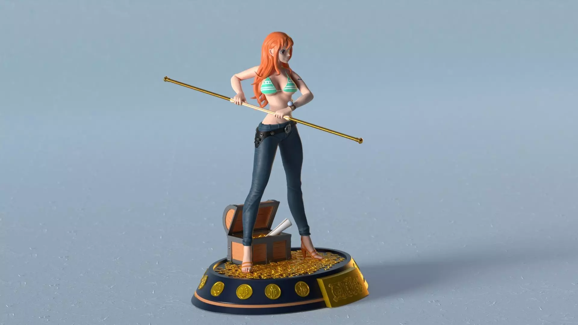 Nami from One Piece 3D Print Model 3D print model_10