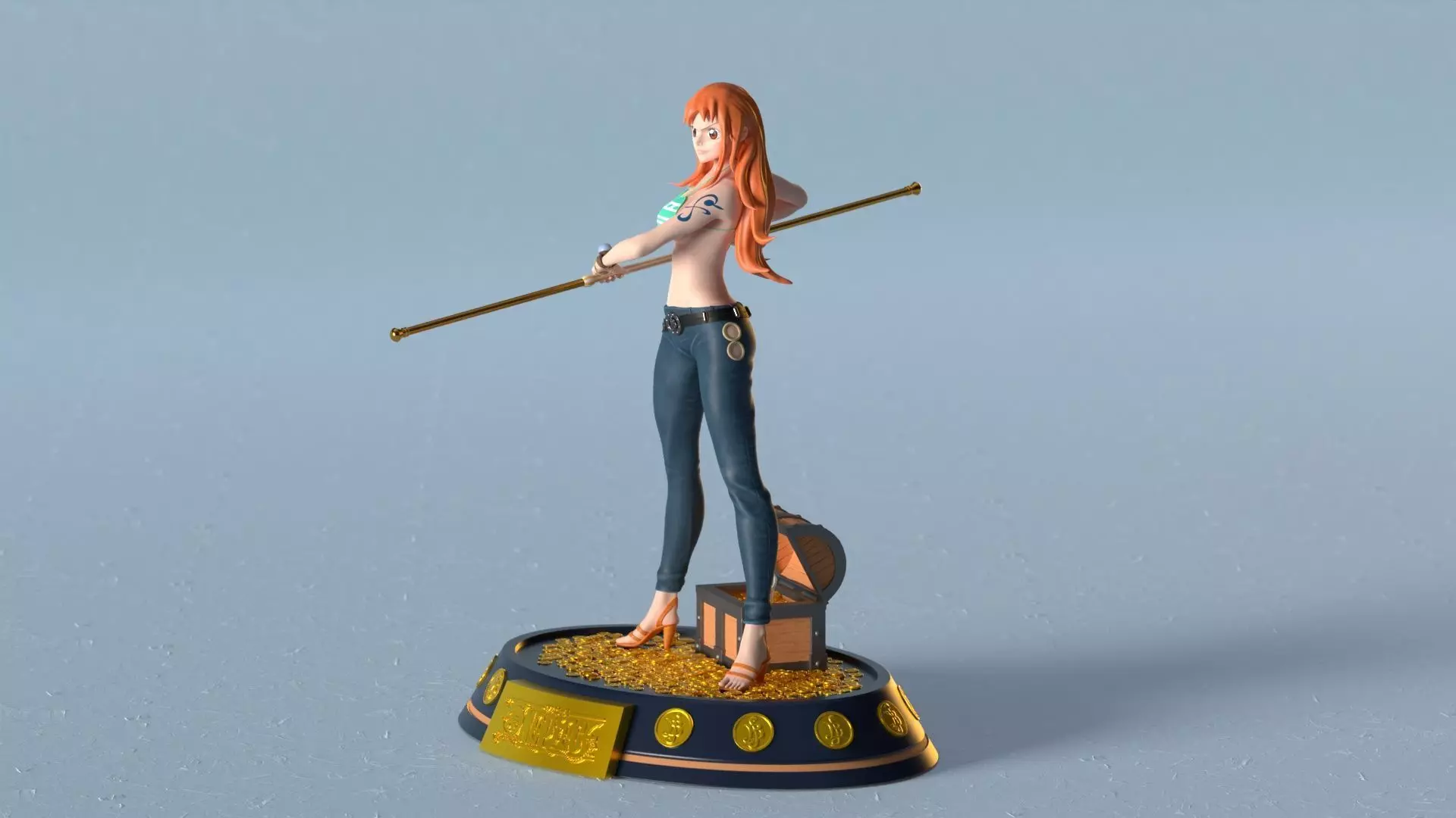 Nami from One Piece 3D Print Model 3D print model_13