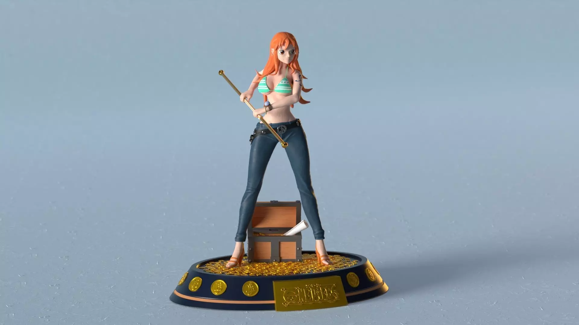 Nami from One Piece 3D Print Model 3D print model_5