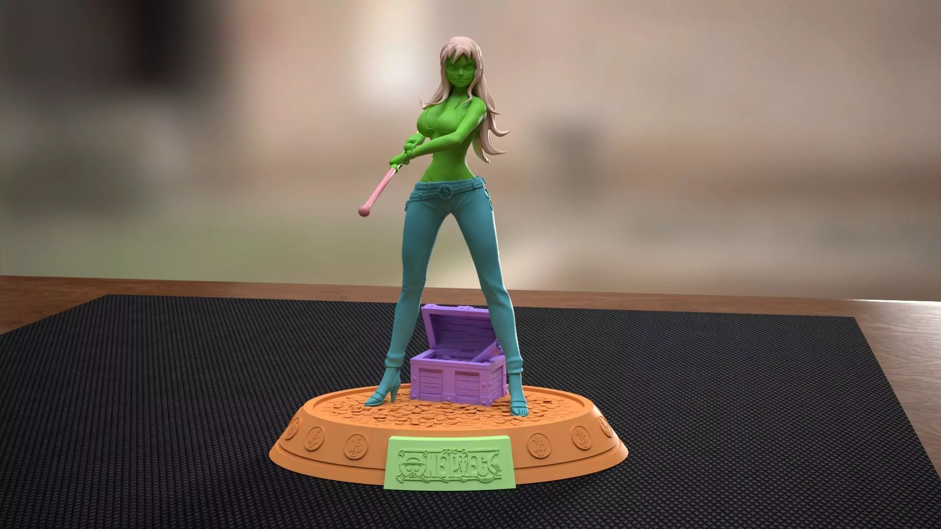 Nami from One Piece 3D Print Model 3D print model_11
