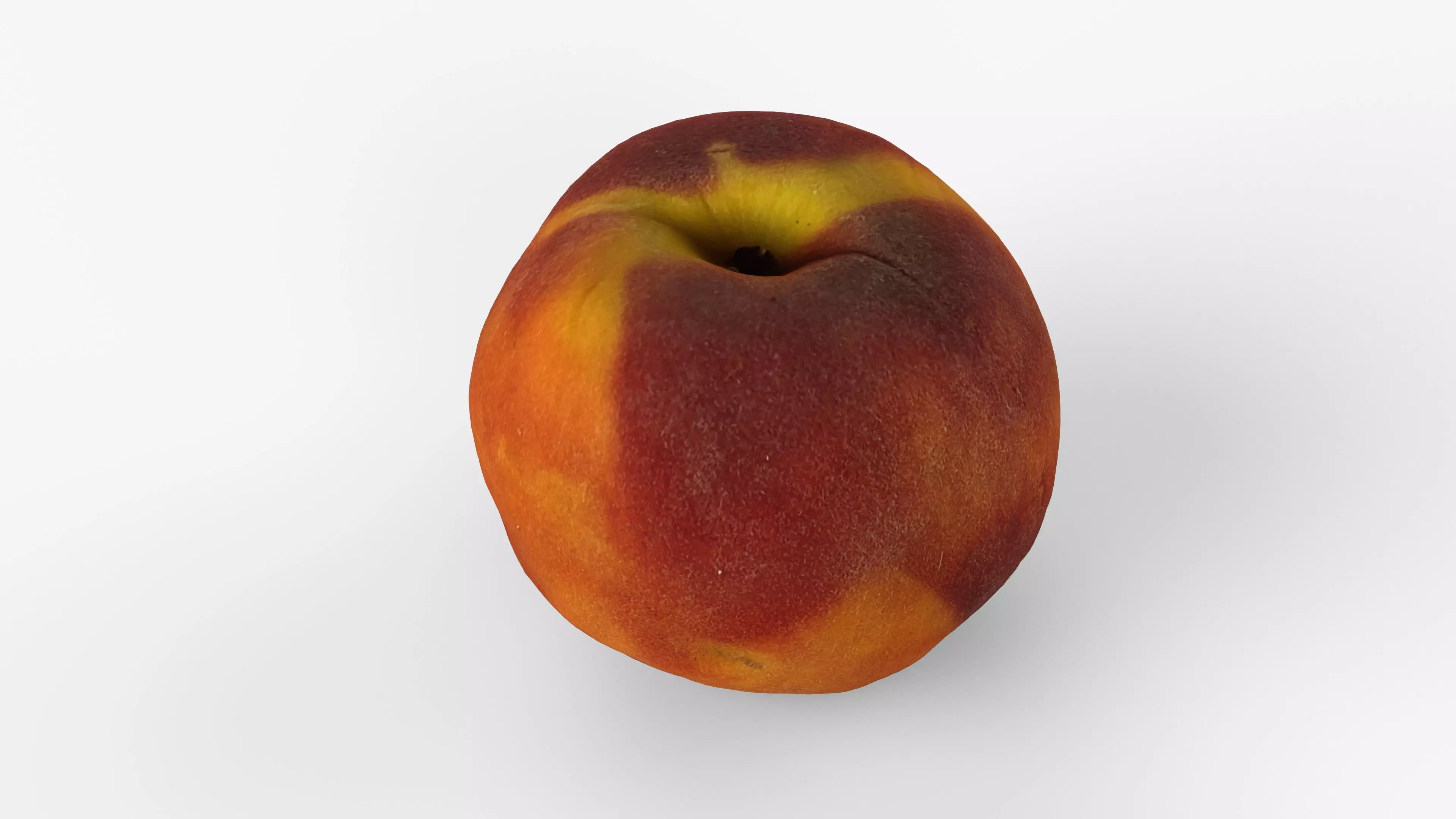 Photorealistic 3D scan of peach Low-poly 3D model_1