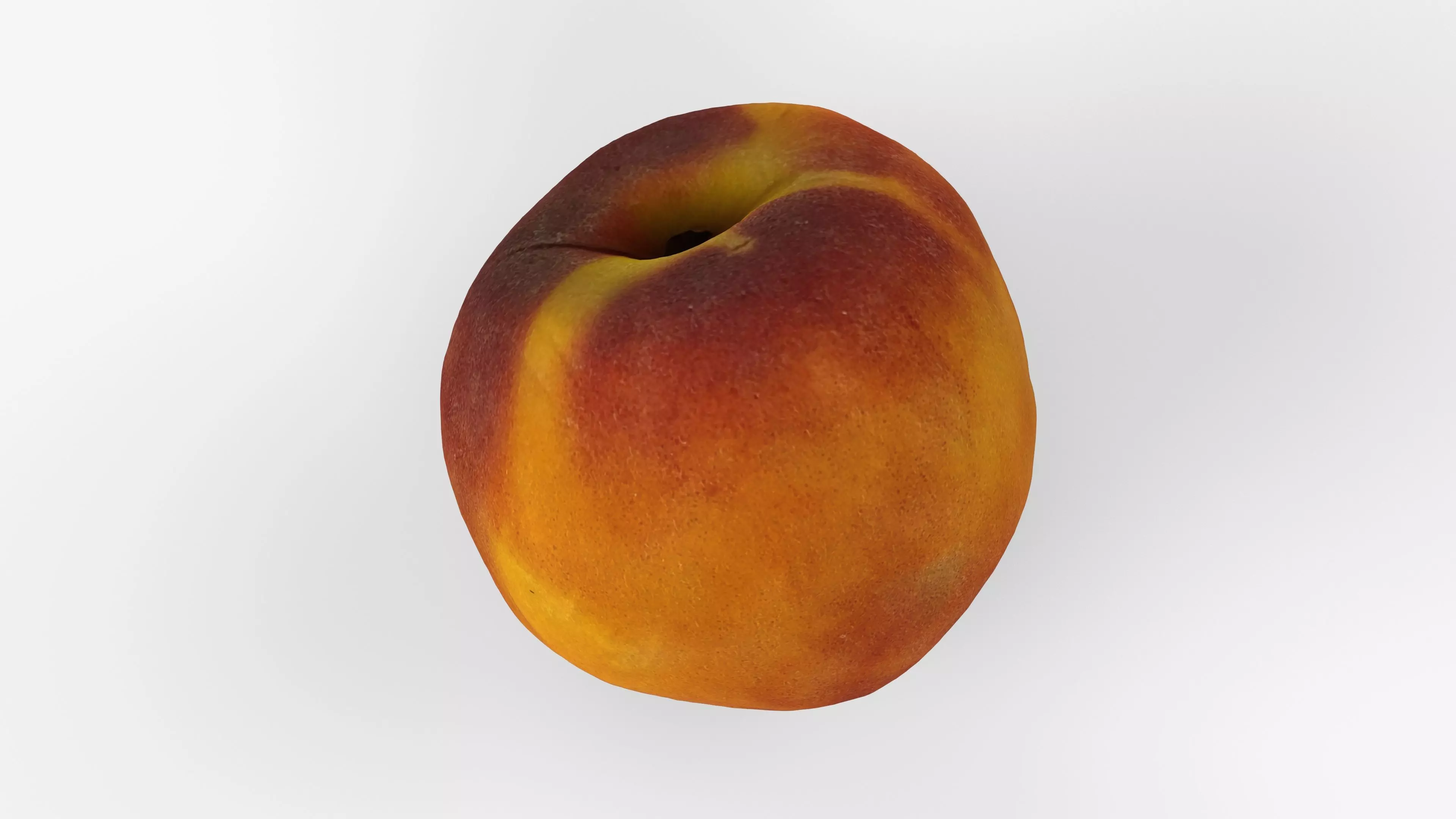 Photorealistic 3D scan of peach Low-poly 3D model_12