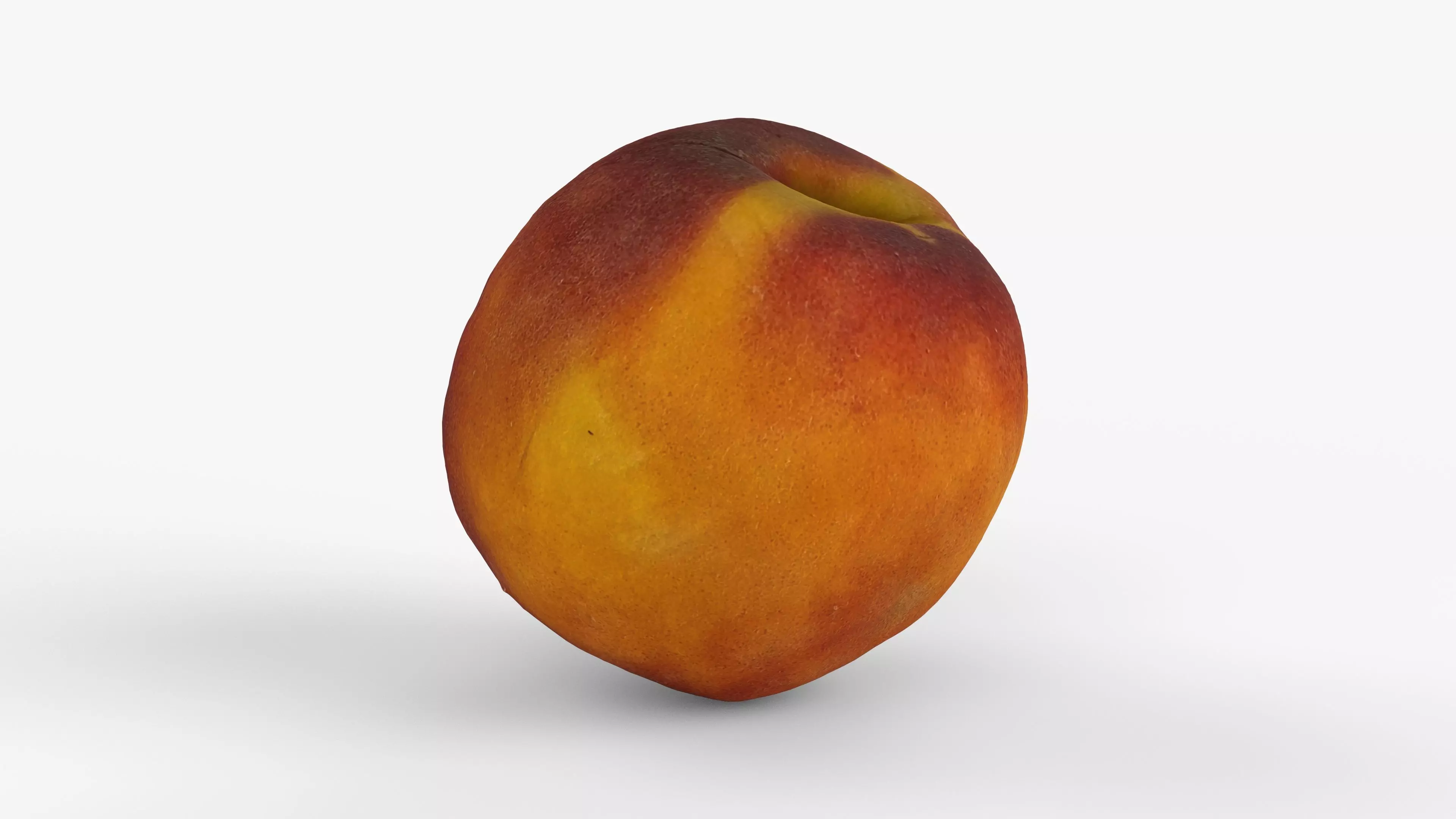 Photorealistic 3D scan of peach Low-poly 3D model_14
