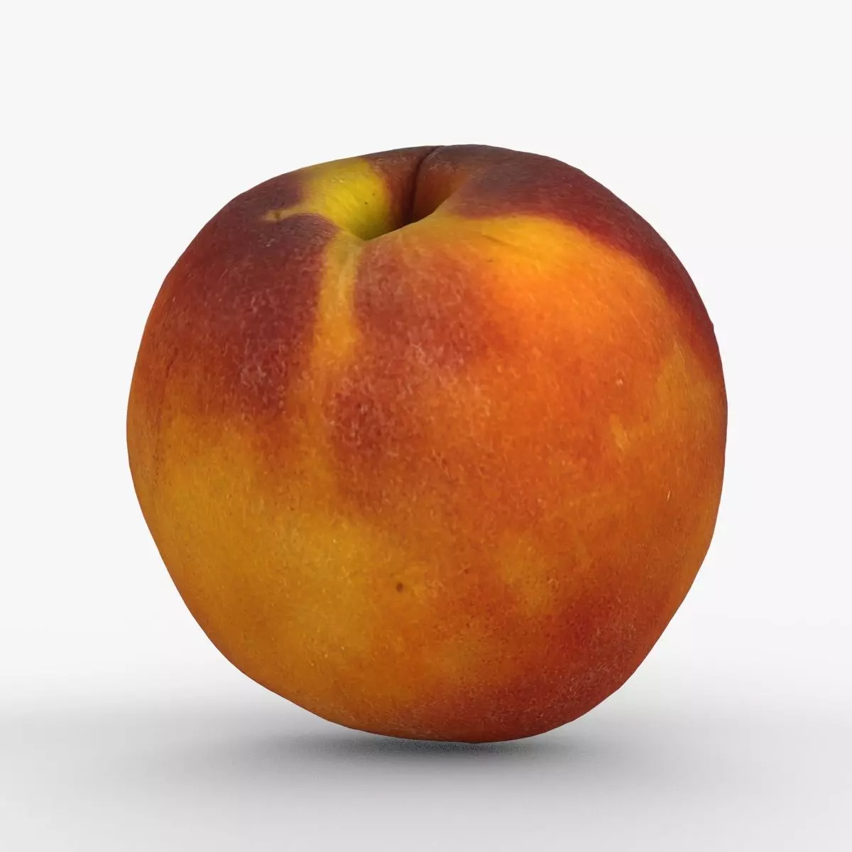 Photorealistic 3D scan of peach Low-poly 3D model_0