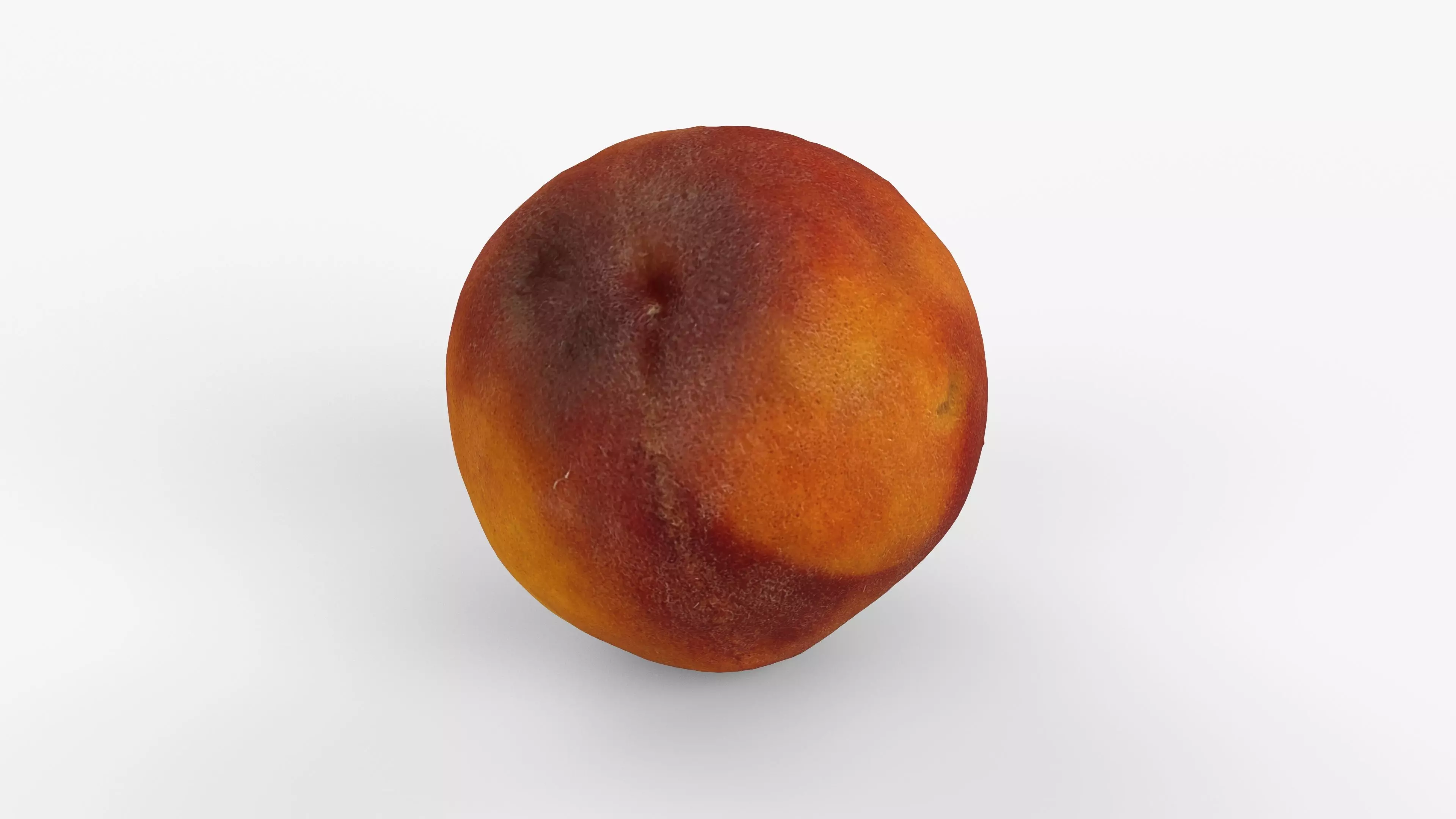 Photorealistic 3D scan of peach Low-poly 3D model_11