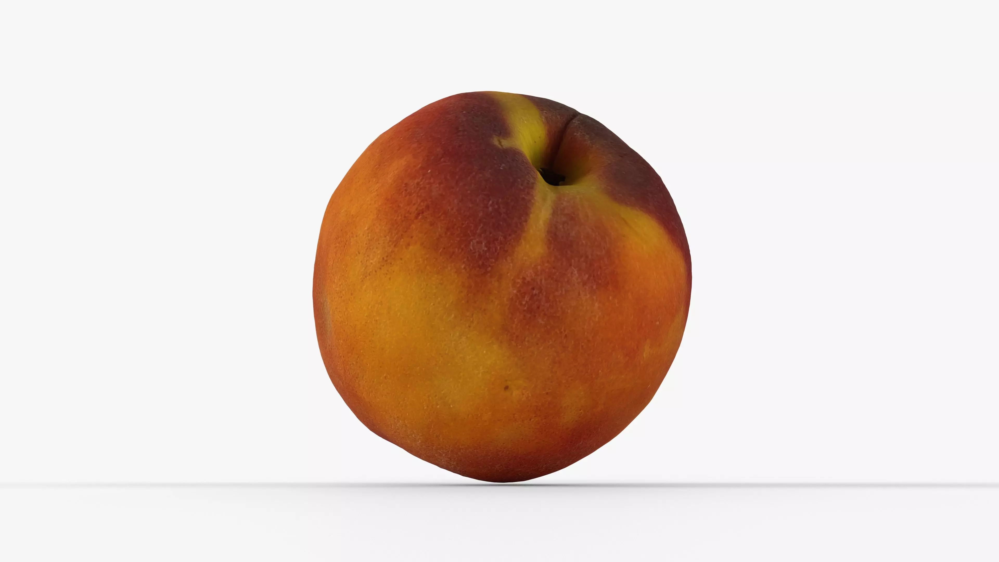 Photorealistic 3D scan of peach Low-poly 3D model_13