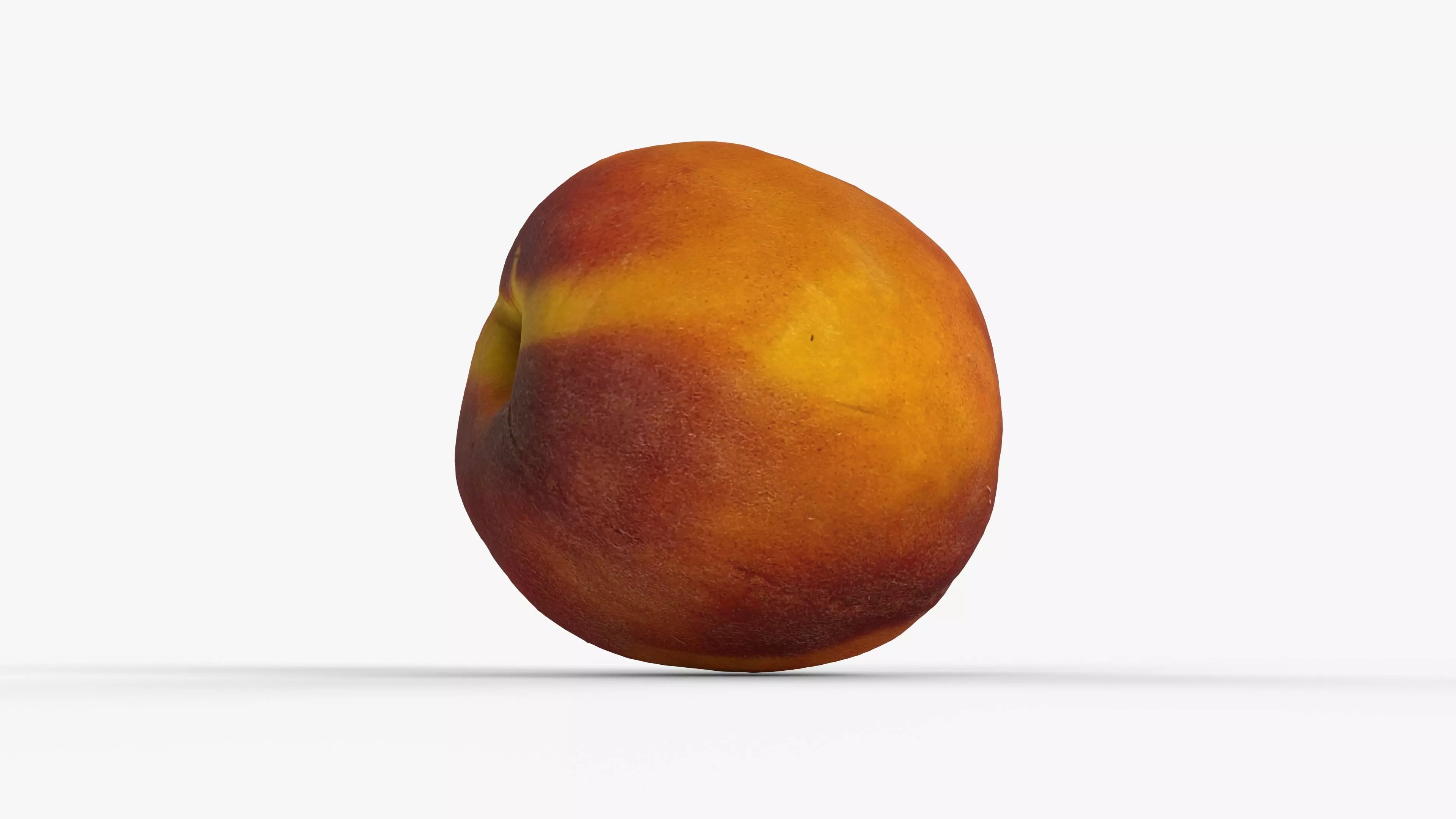Photorealistic 3D scan of peach Low-poly 3D model_6