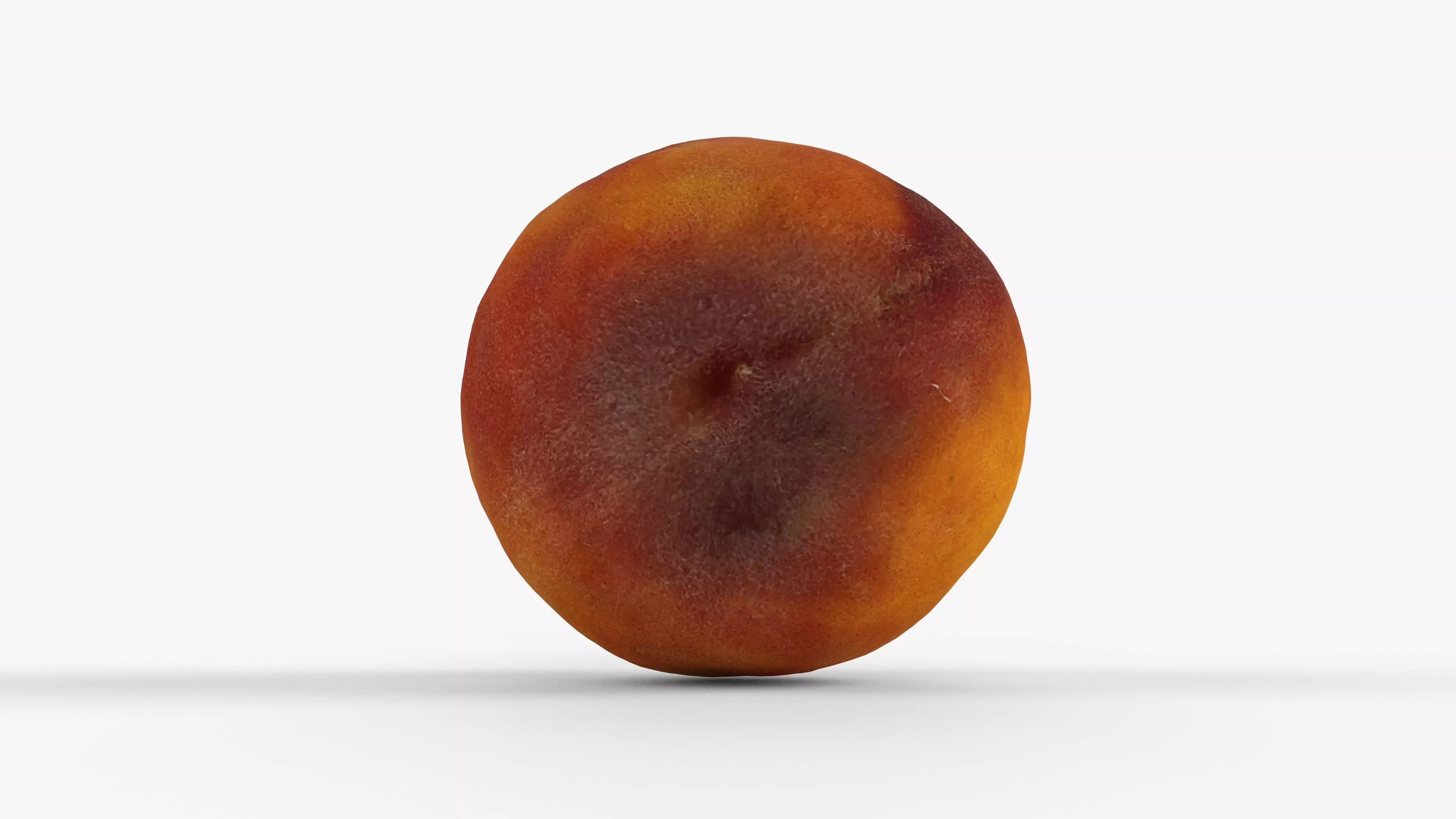 Photorealistic 3D scan of peach Low-poly 3D model_2