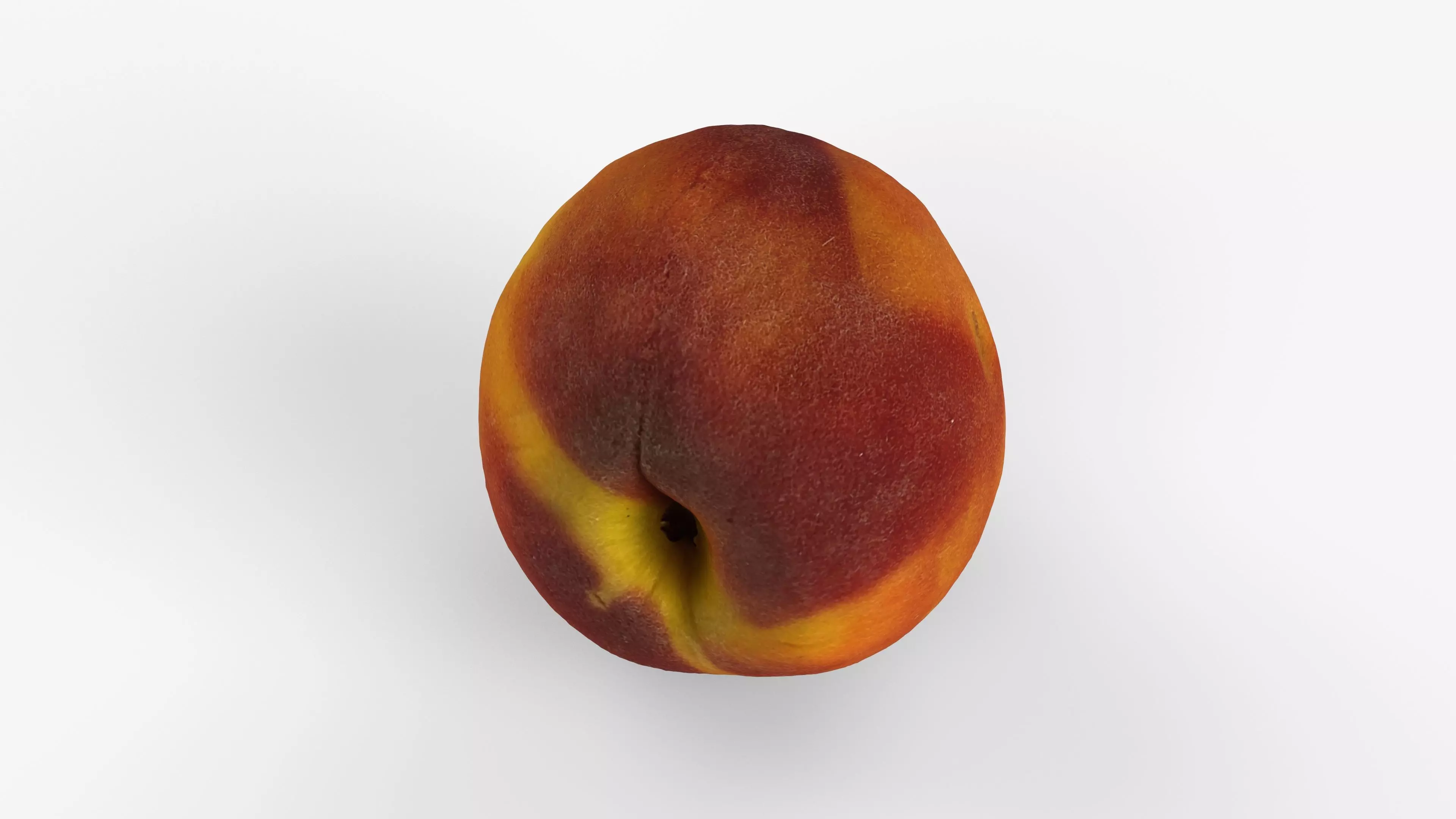 Photorealistic 3D scan of peach Low-poly 3D model_10