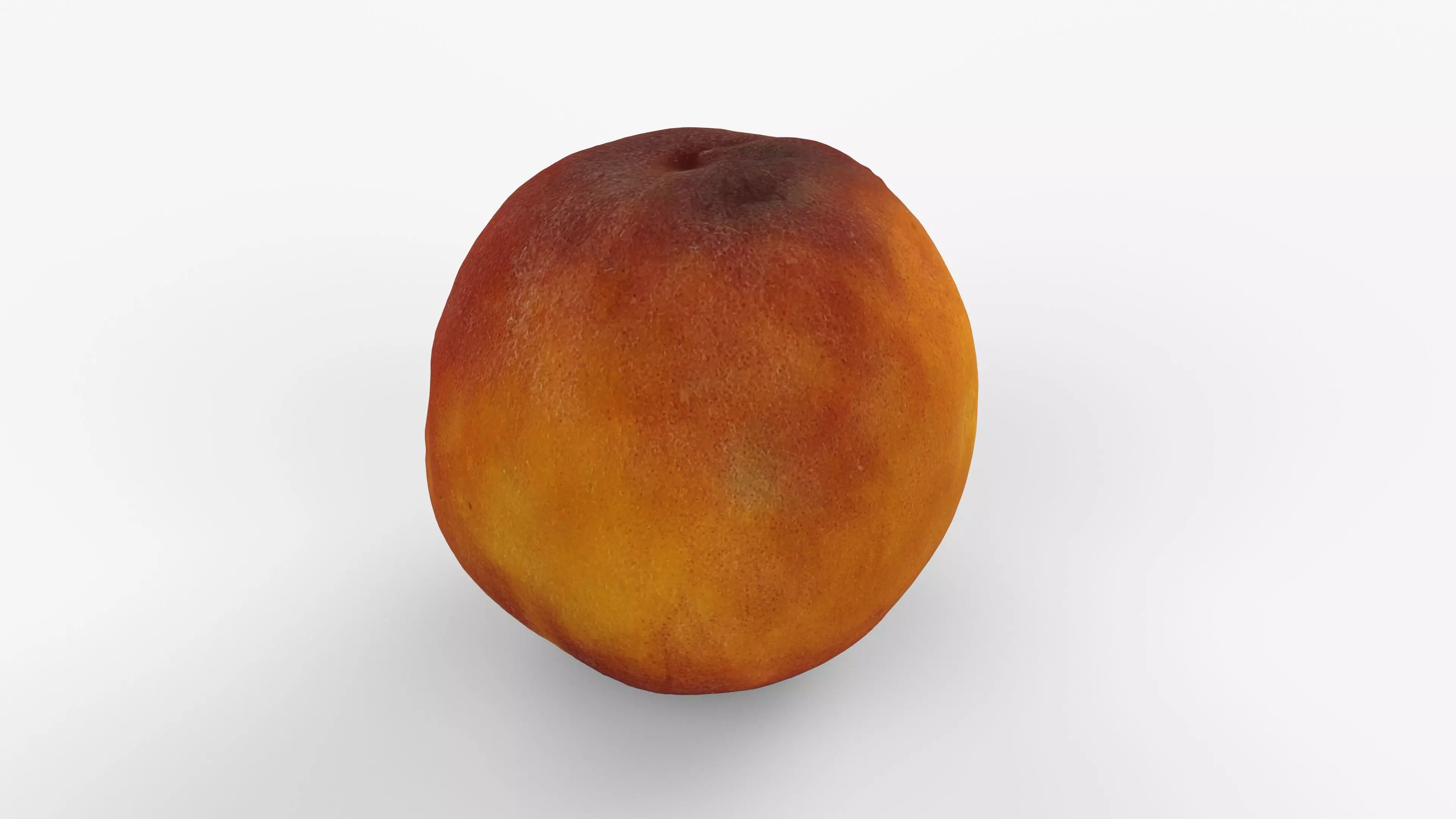 Photorealistic 3D scan of peach Low-poly 3D model_9
