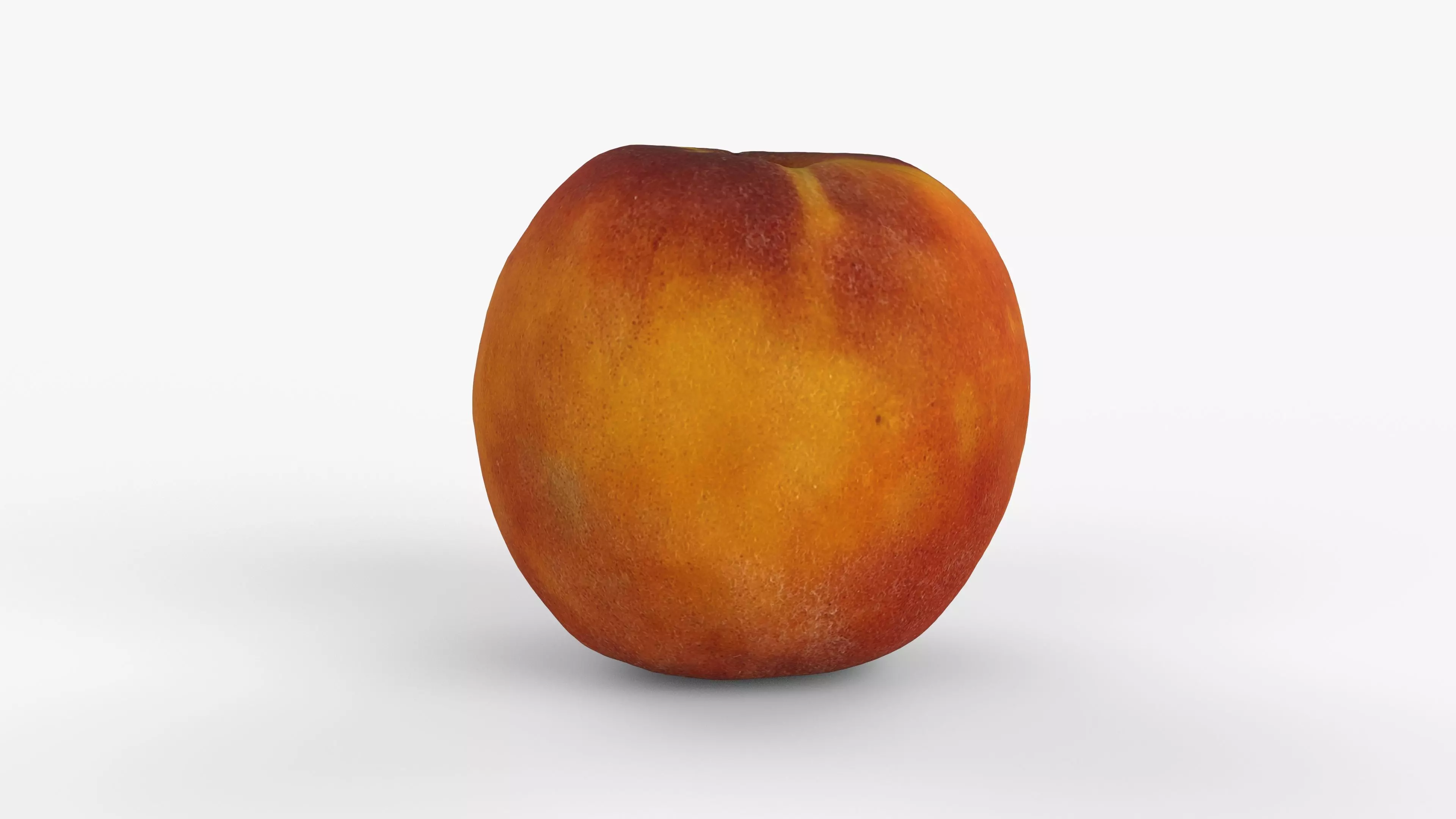 Photorealistic 3D scan of peach Low-poly 3D model_4