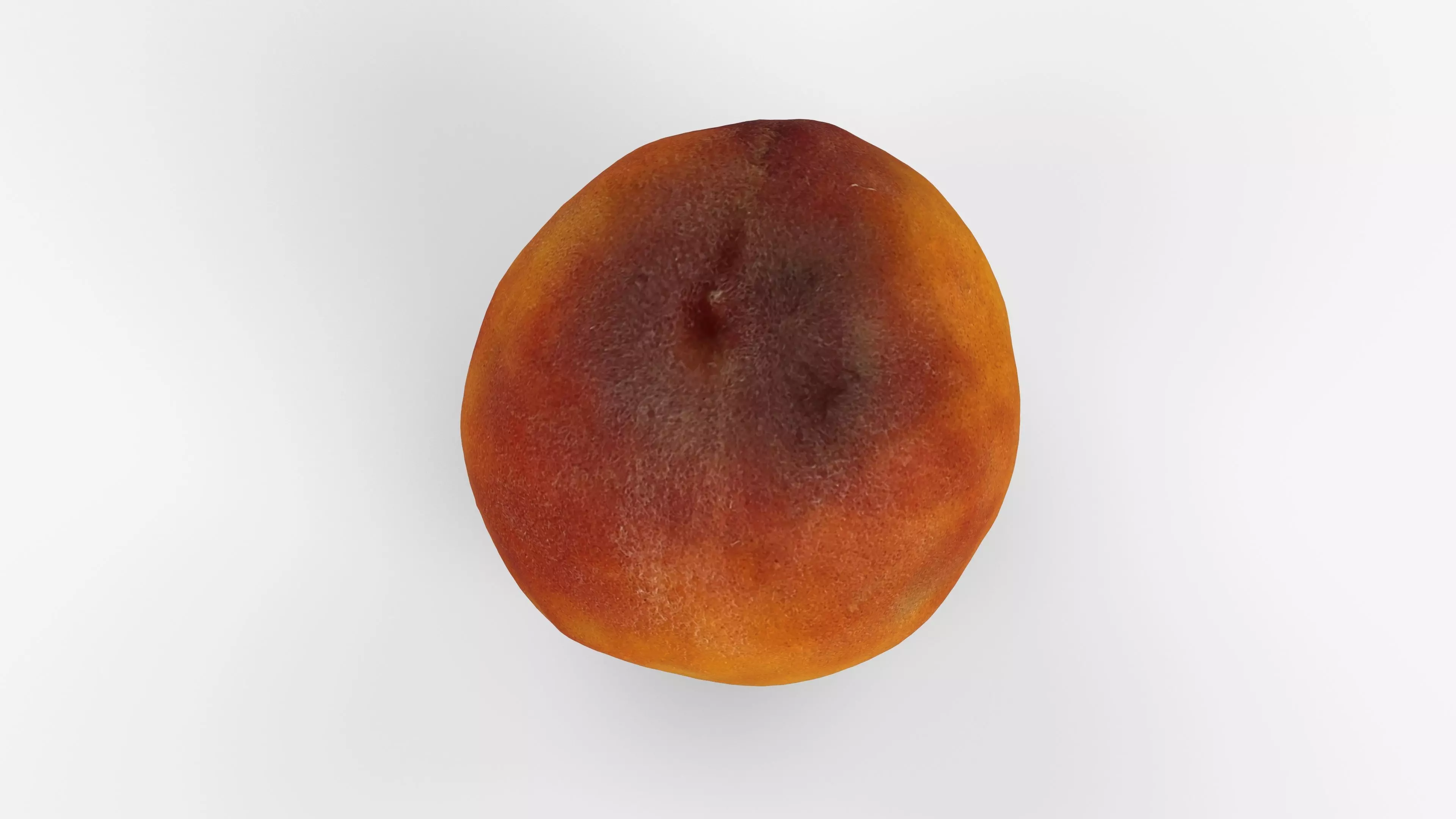 Photorealistic 3D scan of peach Low-poly 3D model_8