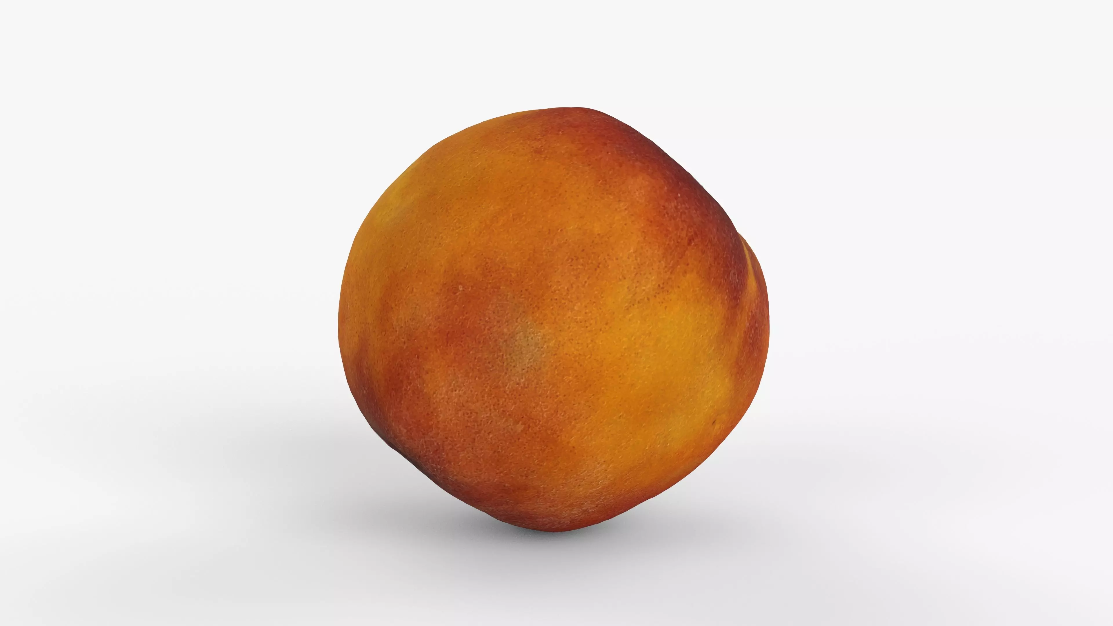 Photorealistic 3D scan of peach Low-poly 3D model_7