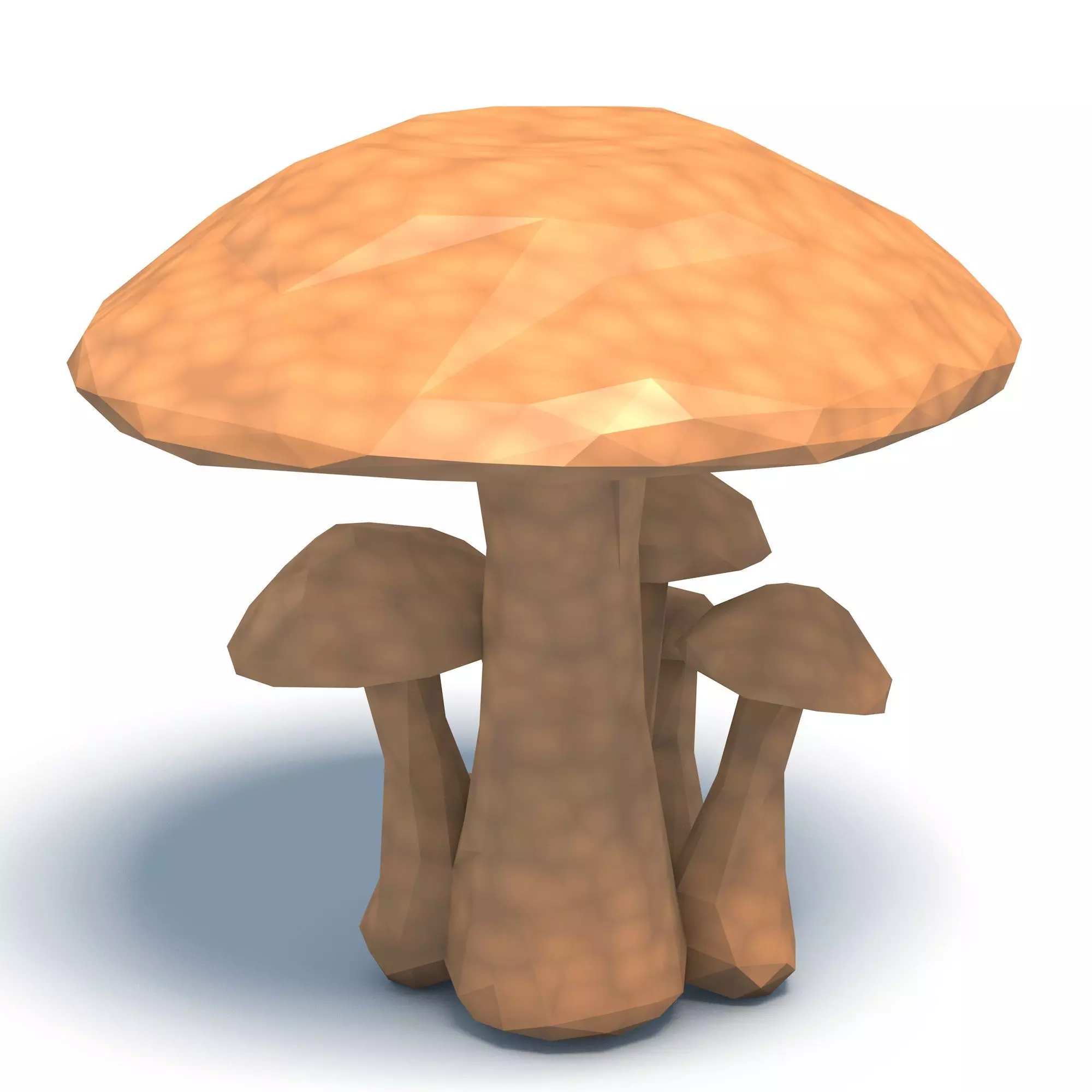 Mushrooms Low Poly 3D print model_3