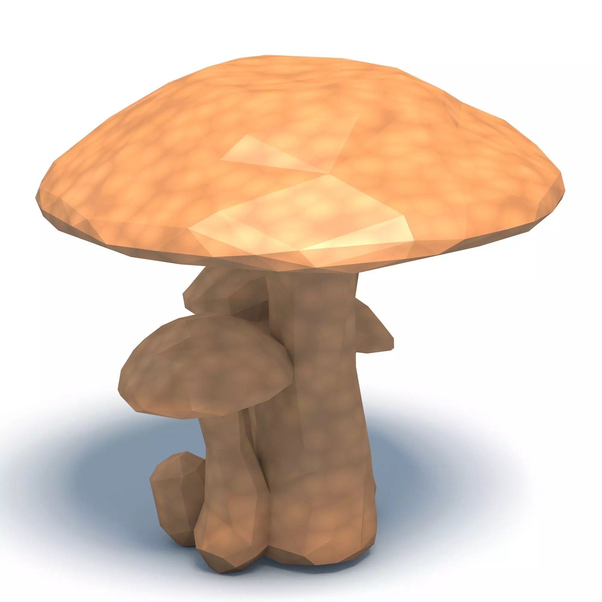 Mushrooms Low Poly 3D print model_2