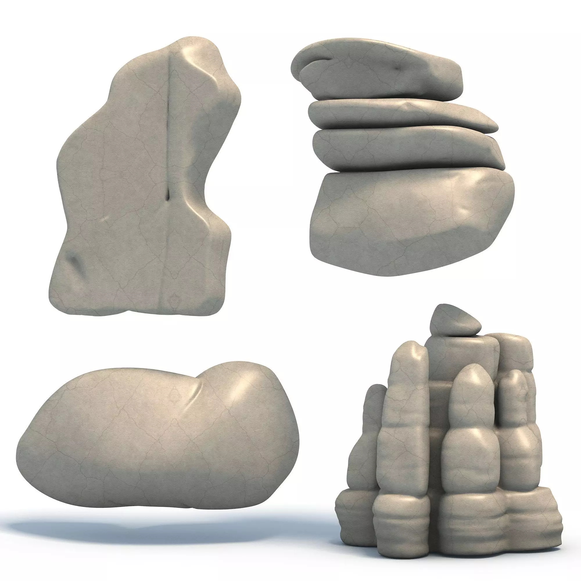 Rock Pack 4 Stone Models for Printing Vol1 3D print model_5