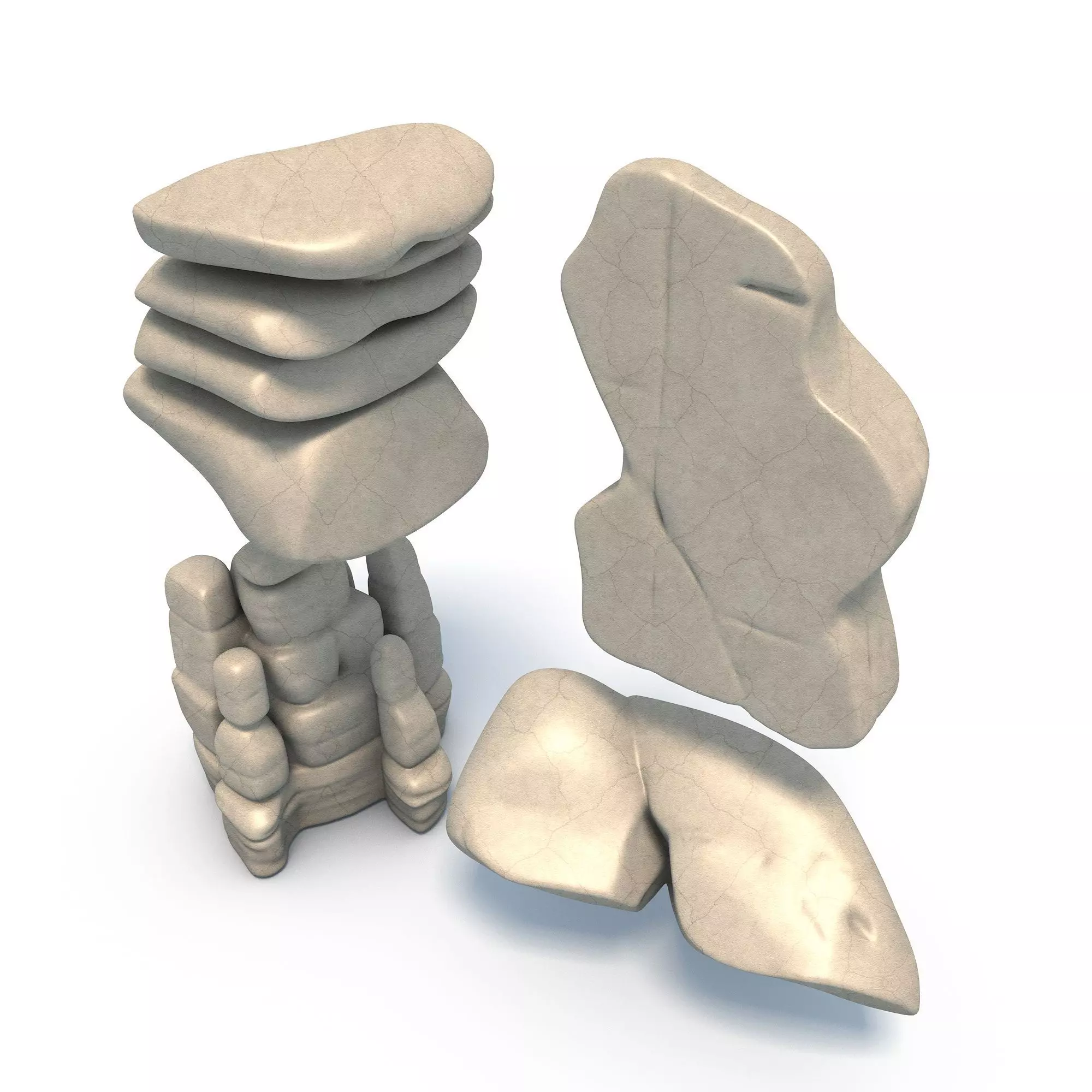 Rock Pack 4 Stone Models for Printing Vol1 3D print model_7