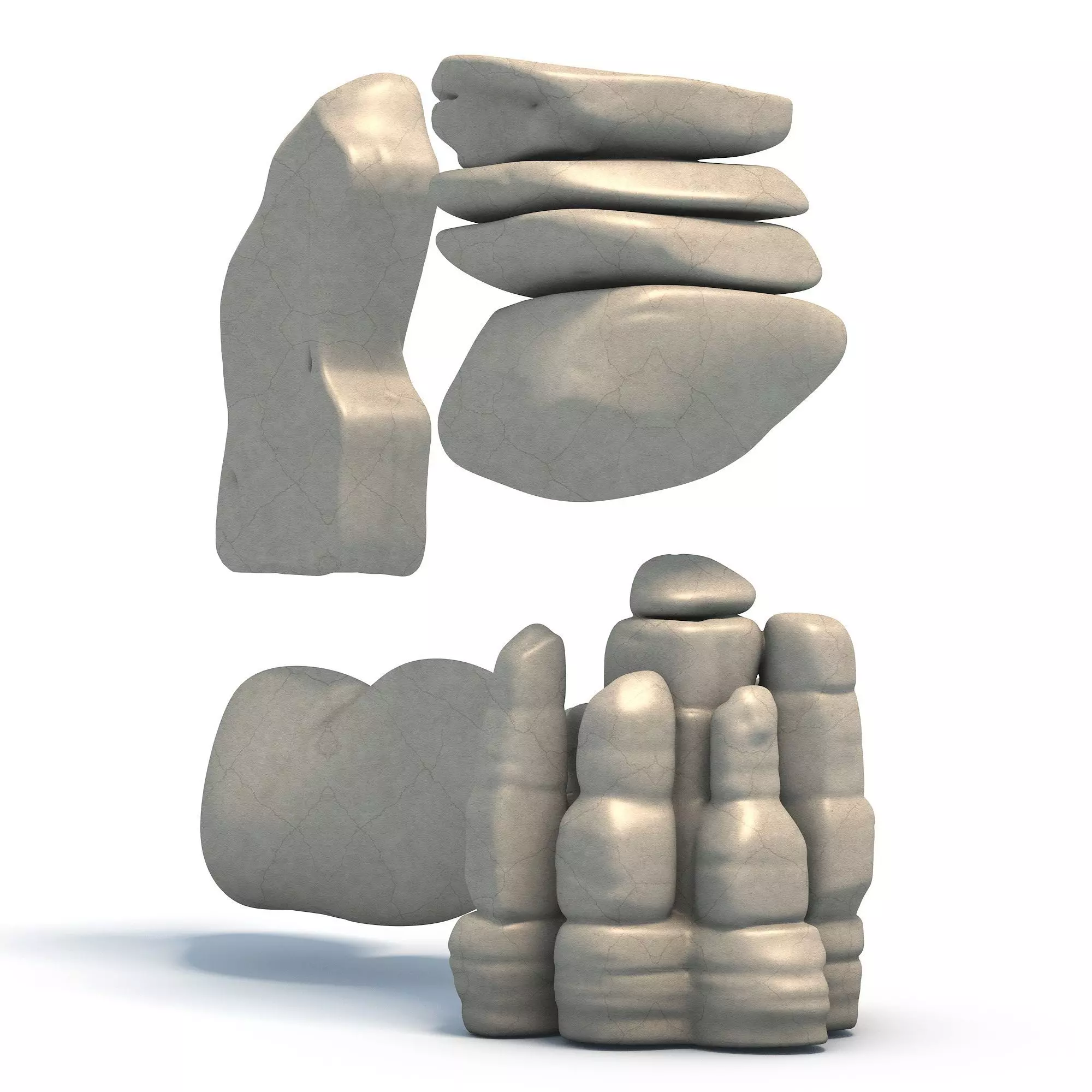 Rock Pack 4 Stone Models for Printing Vol1 3D print model_6