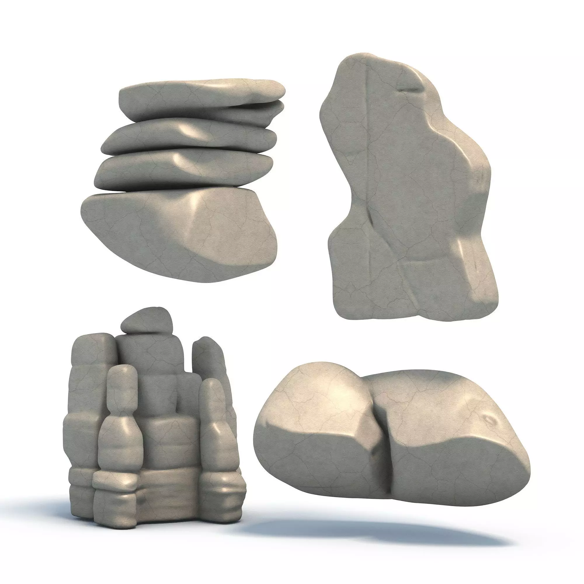 Rock Pack 4 Stone Models for Printing Vol1 3D print model_1