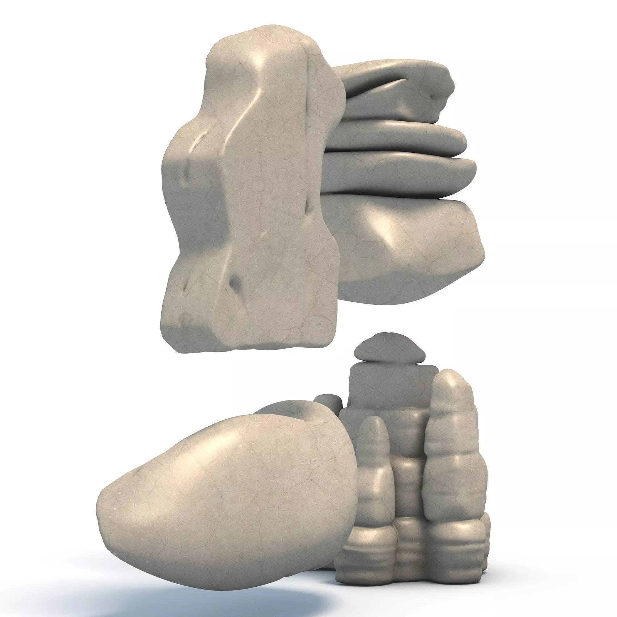 Rock Pack 4 Stone Models for Printing Vol1 3D print model_3