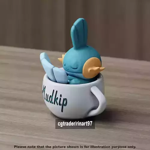 Mudkip chill cup 3D print model