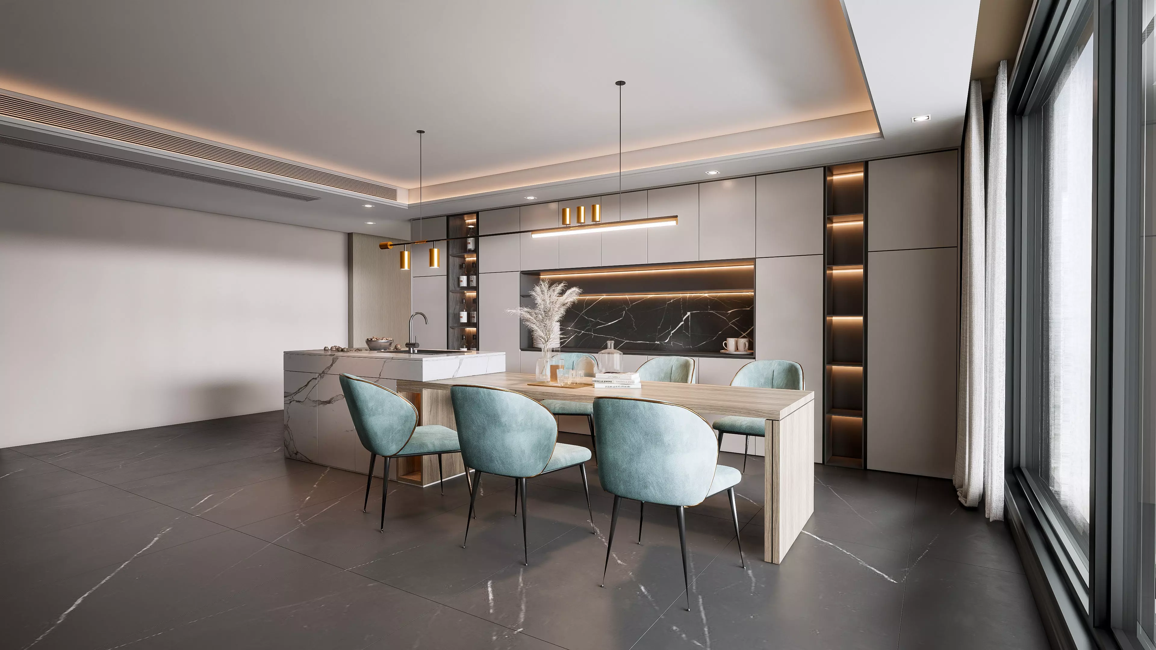 Dining Room 1 3D model_13