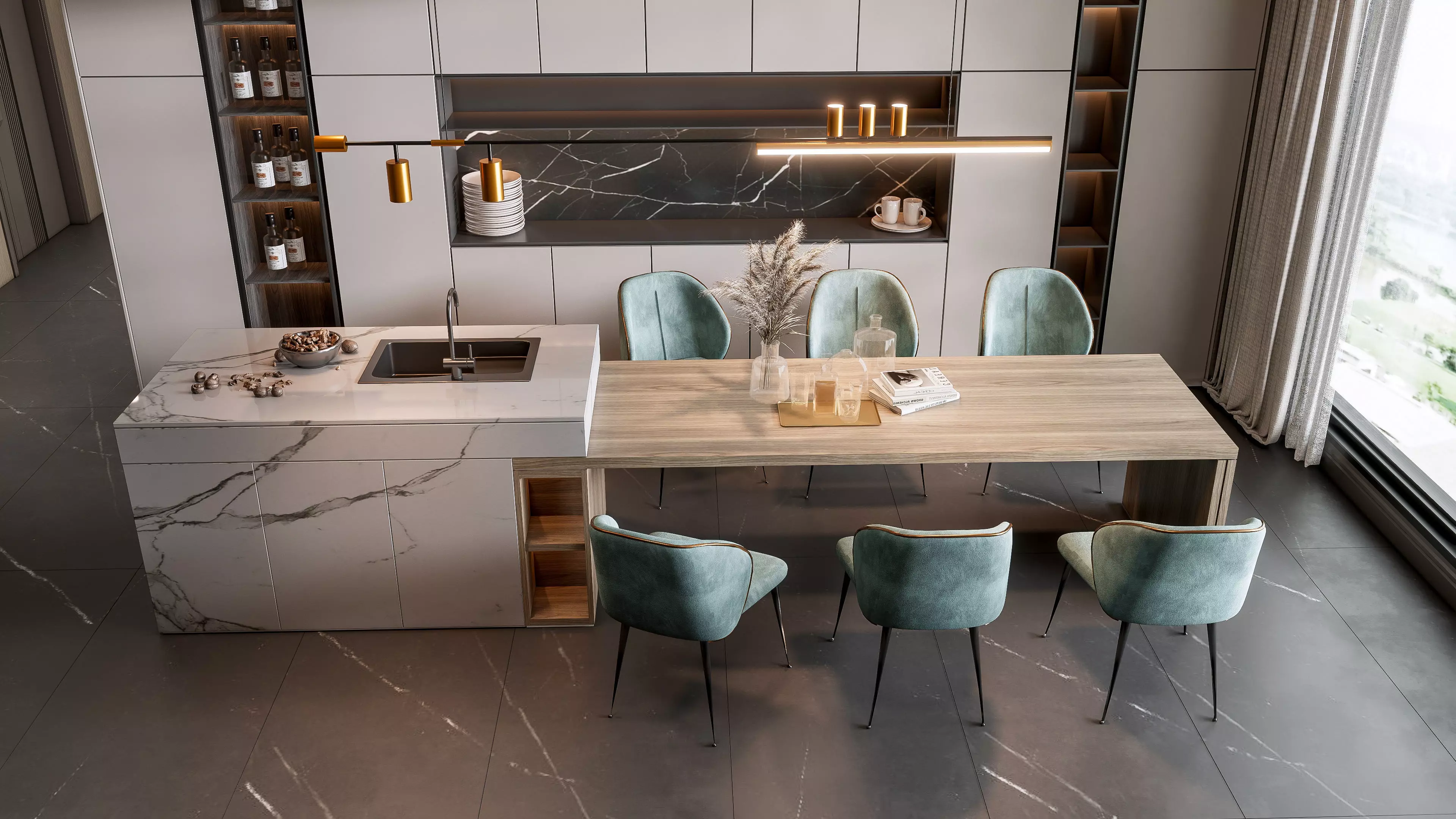 Dining Room 1 3D model_4