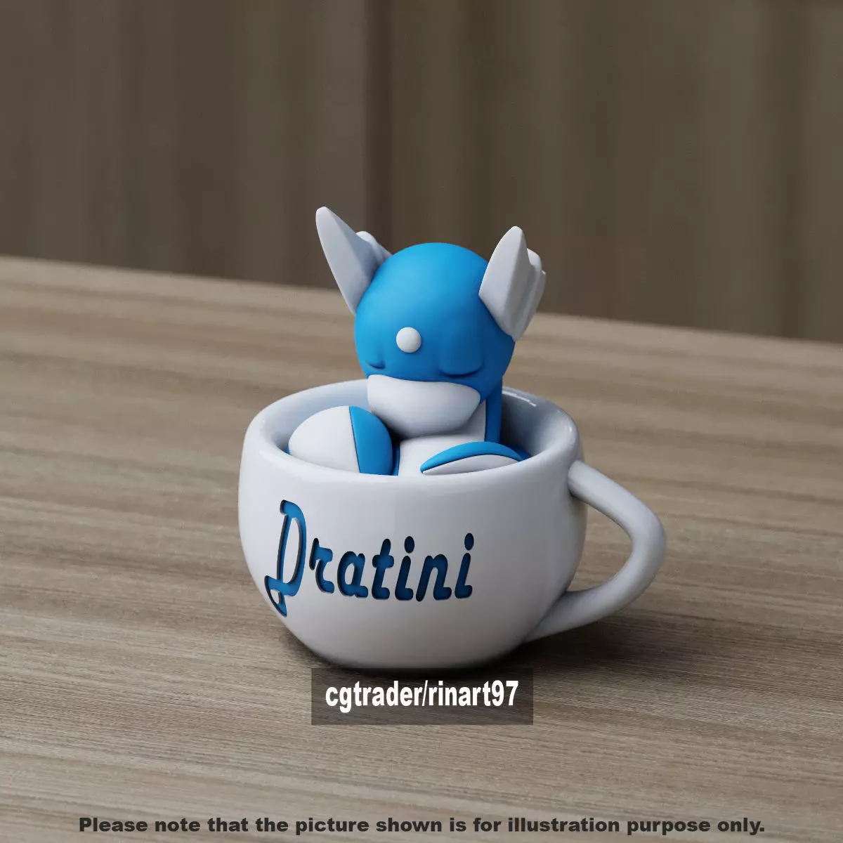 Dratini chill cup 3D print model