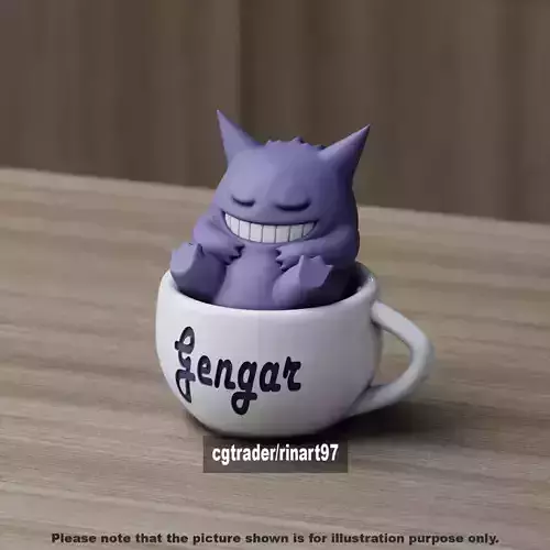 Gengar chill cup 3D print model
