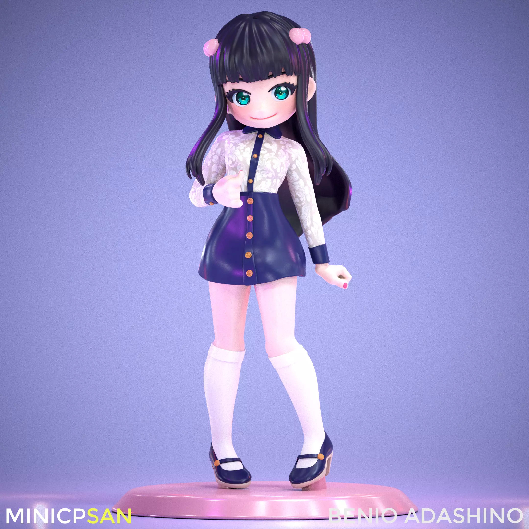 Benio Adashino - Cute Sunday Date Outfit - Twin Star Exorcists 3D print model