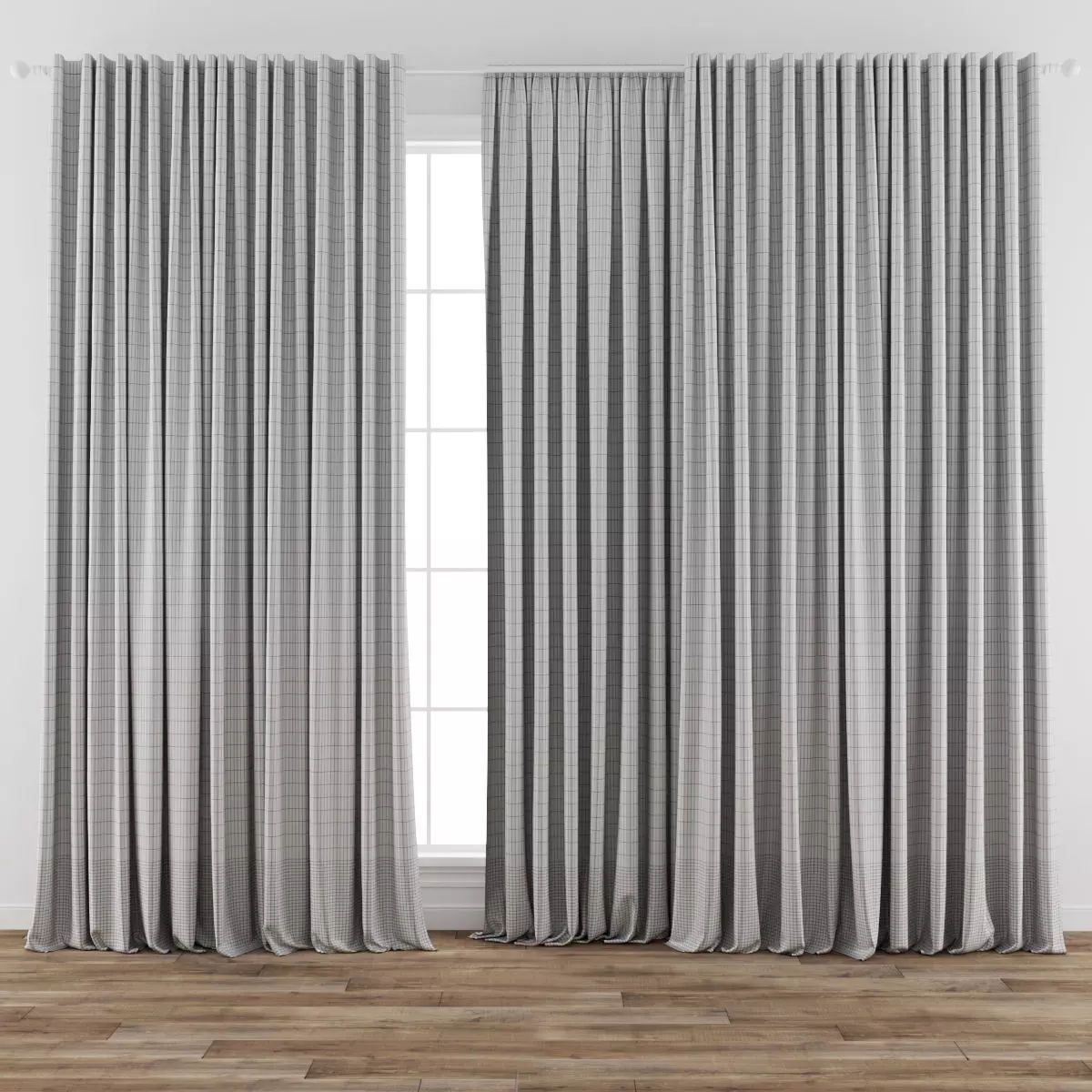 Curtain 001 3D model_4