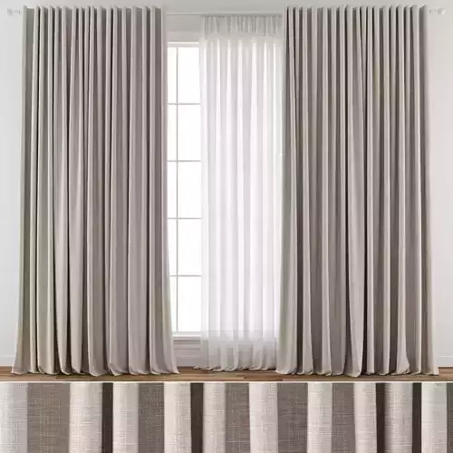 Curtain 001 3D model