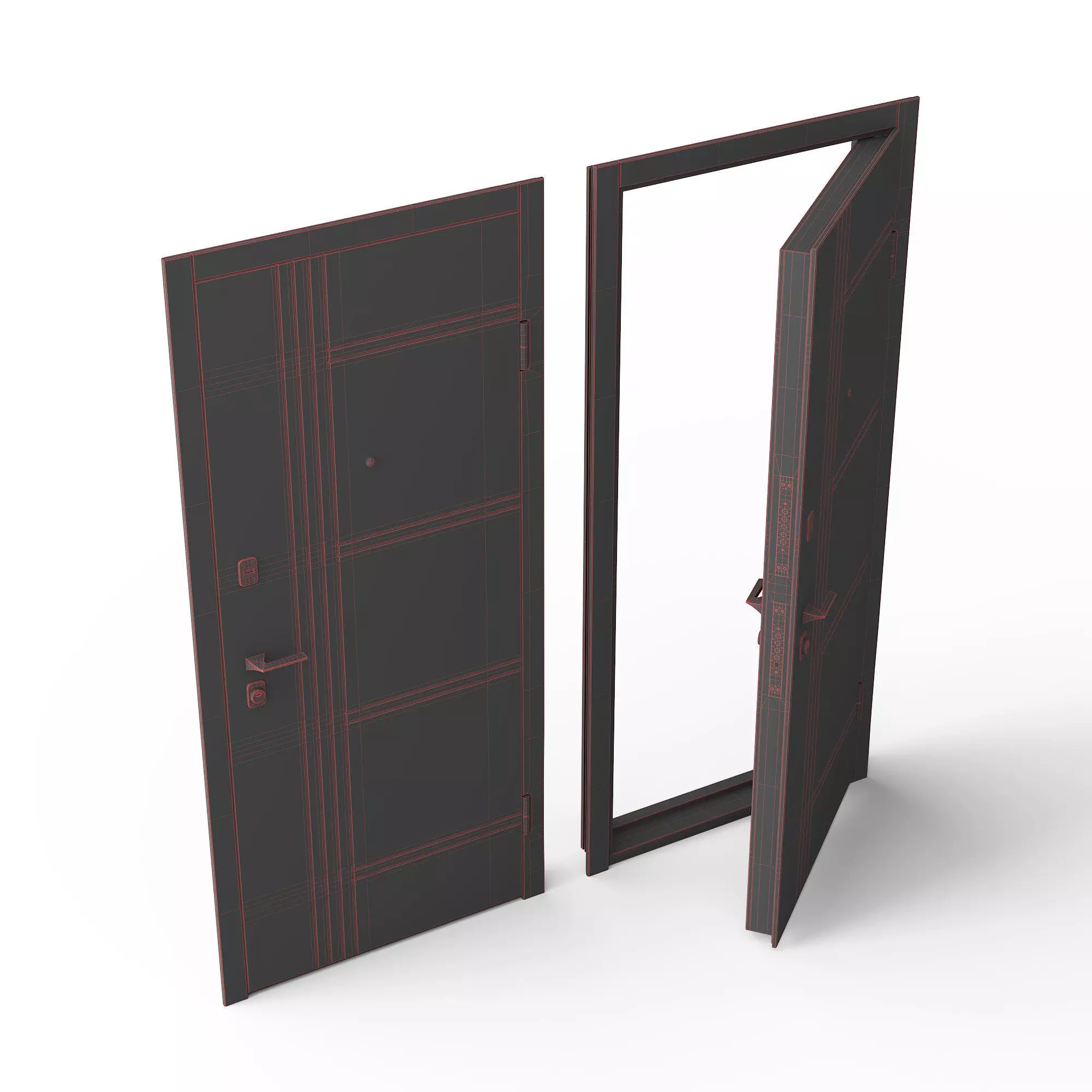 Hevas Door 3D model_2