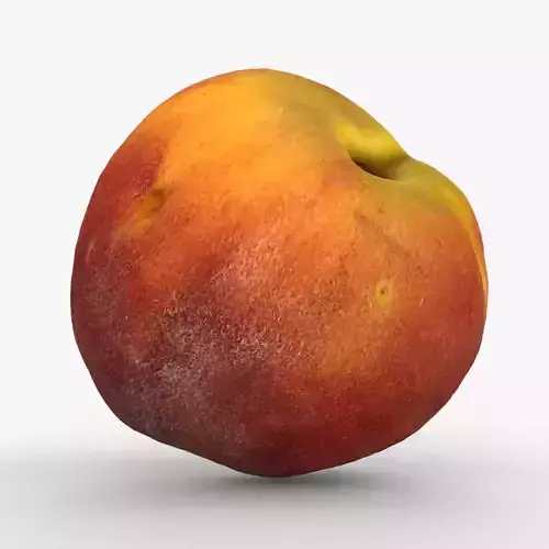 Photorealistic 3D scan of peach