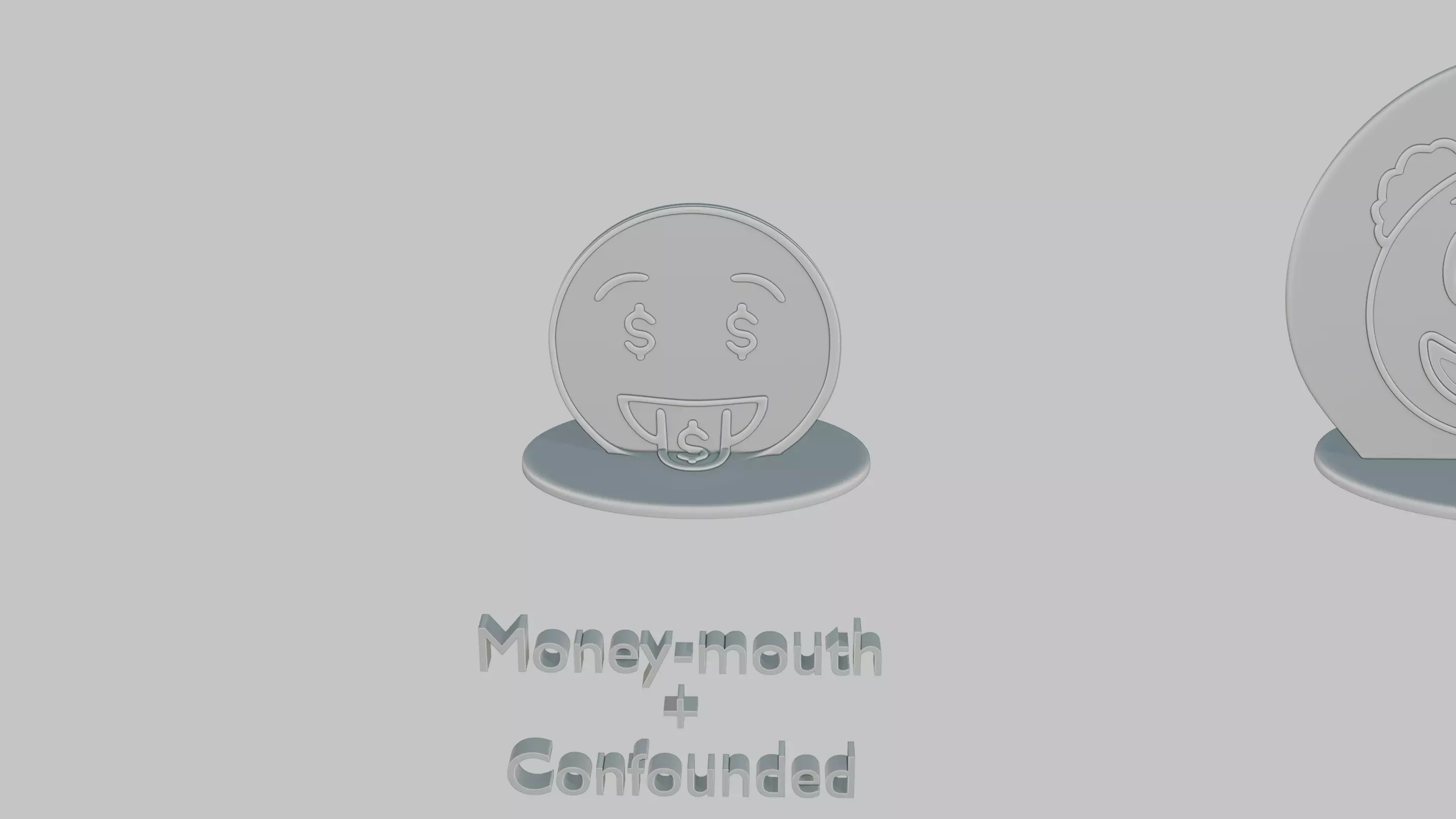 Black Friday Medium Pack Emoji Statues 3D print model_1