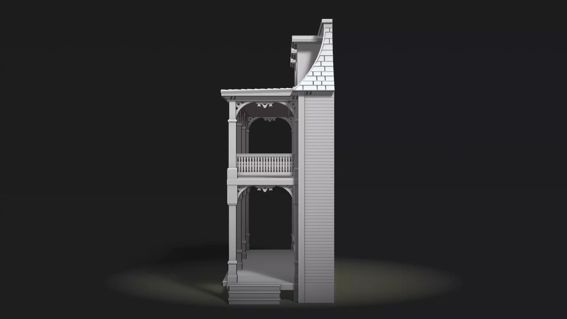 Greenfield General Store Facade 3D print model_4