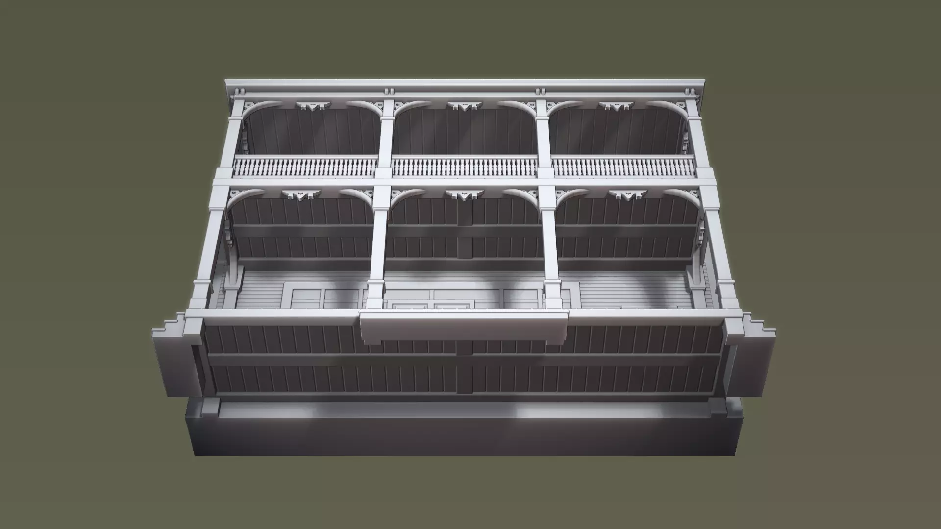 Greenfield General Store Facade 3D print model_6