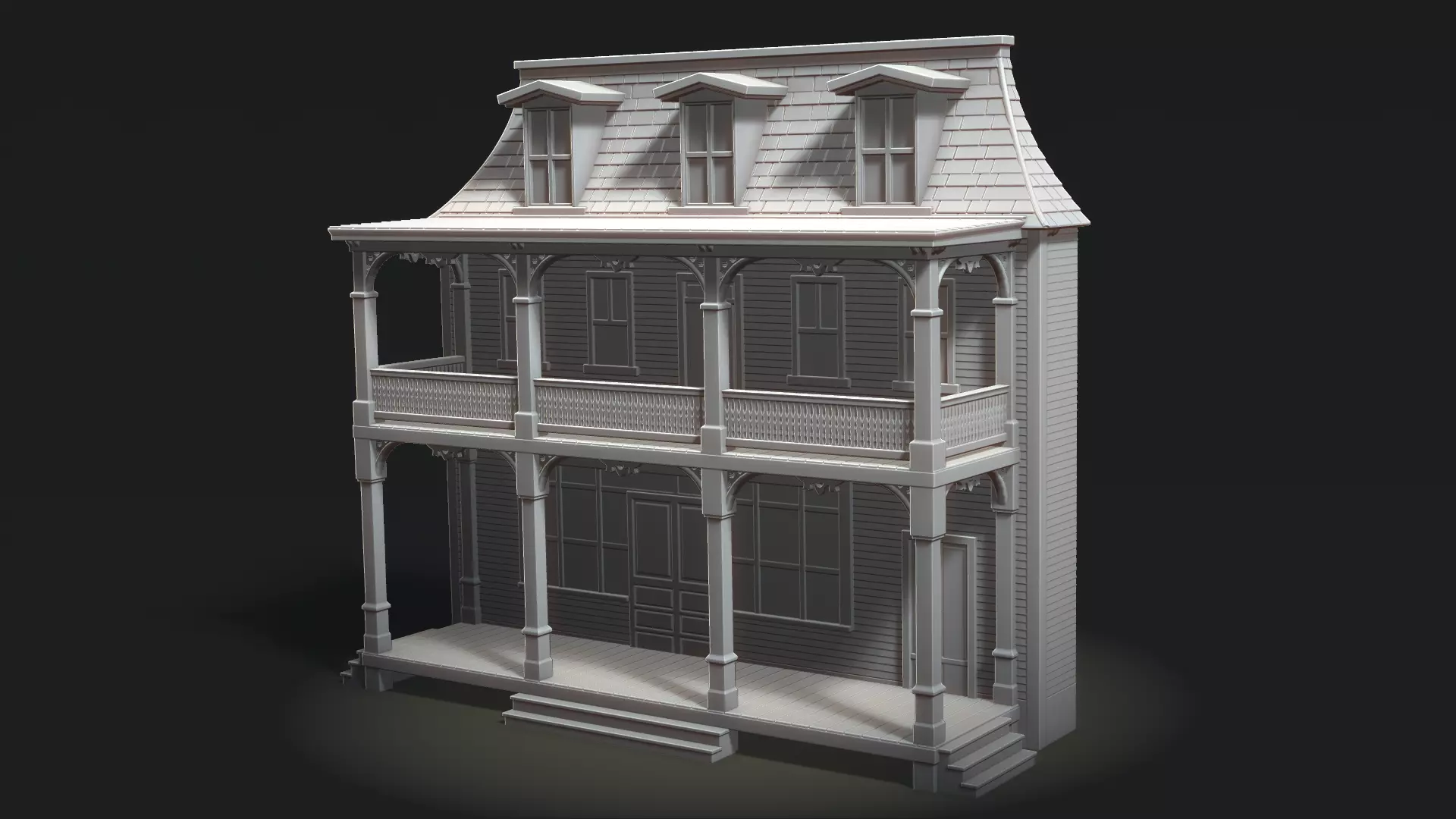Greenfield General Store Facade 3D print model_1
