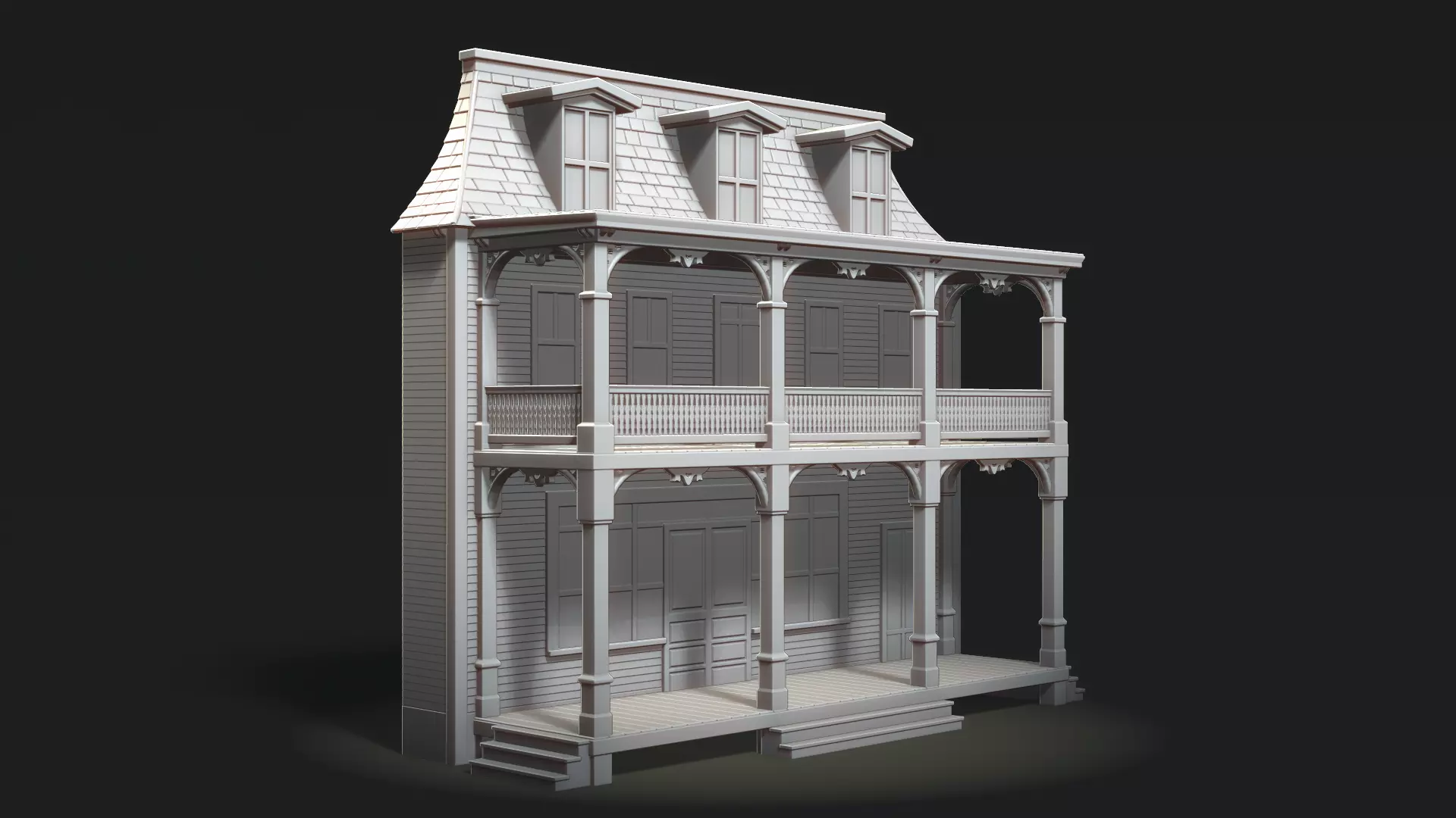Greenfield General Store Facade 3D print model_0