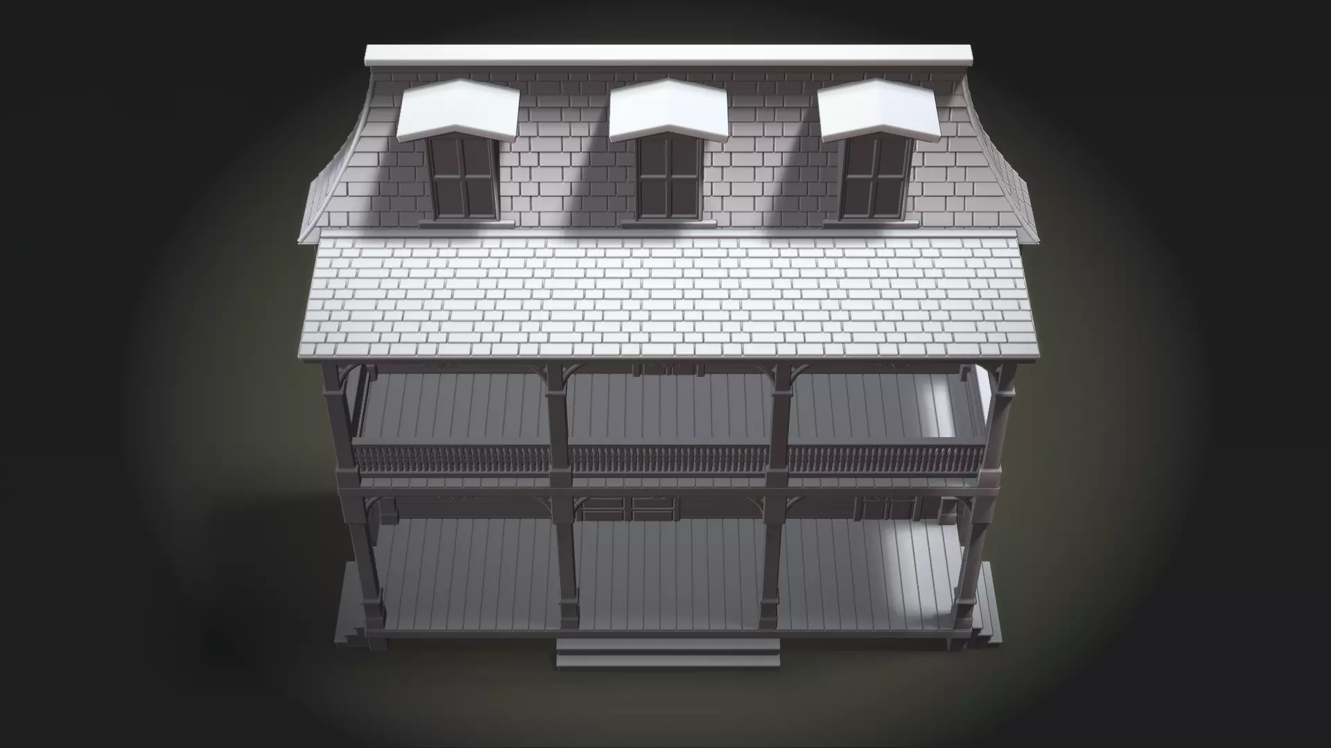 Greenfield General Store Facade 3D print model_3