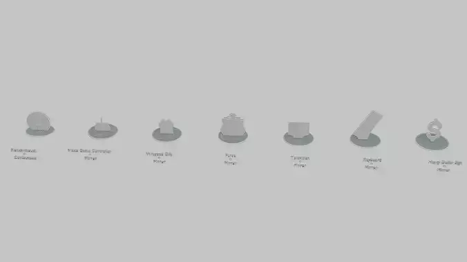Black Friday Mini Pack Emoji Statues 3D print model