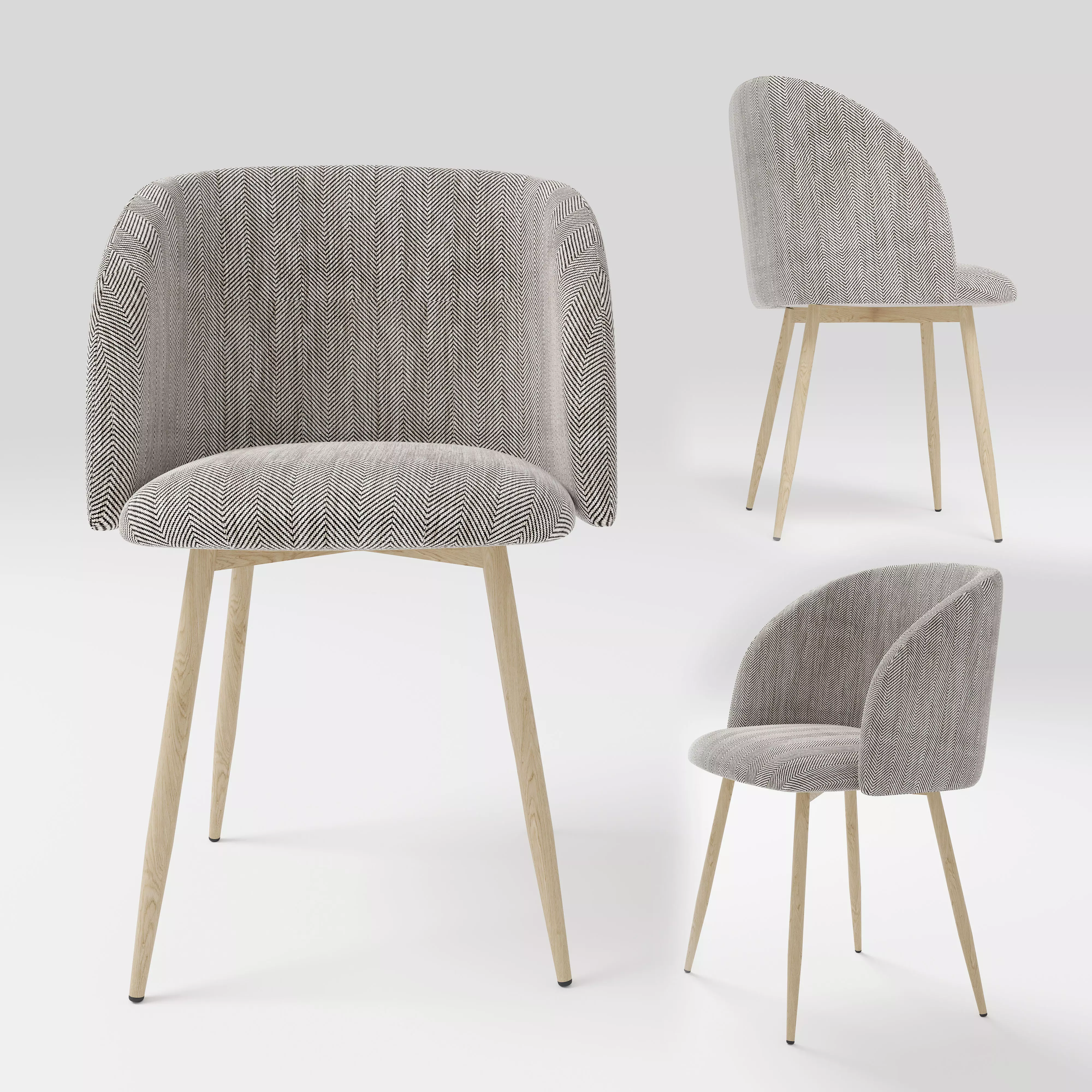 Darway Dining Chair 2 3D model