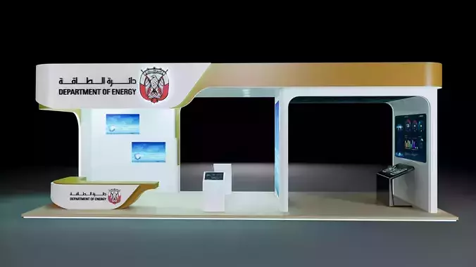 Department of Energy Exhibition Booth 3D Model Expo Stand Design