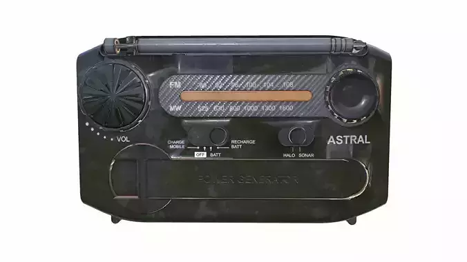 Radio Device Low-poly 3D model