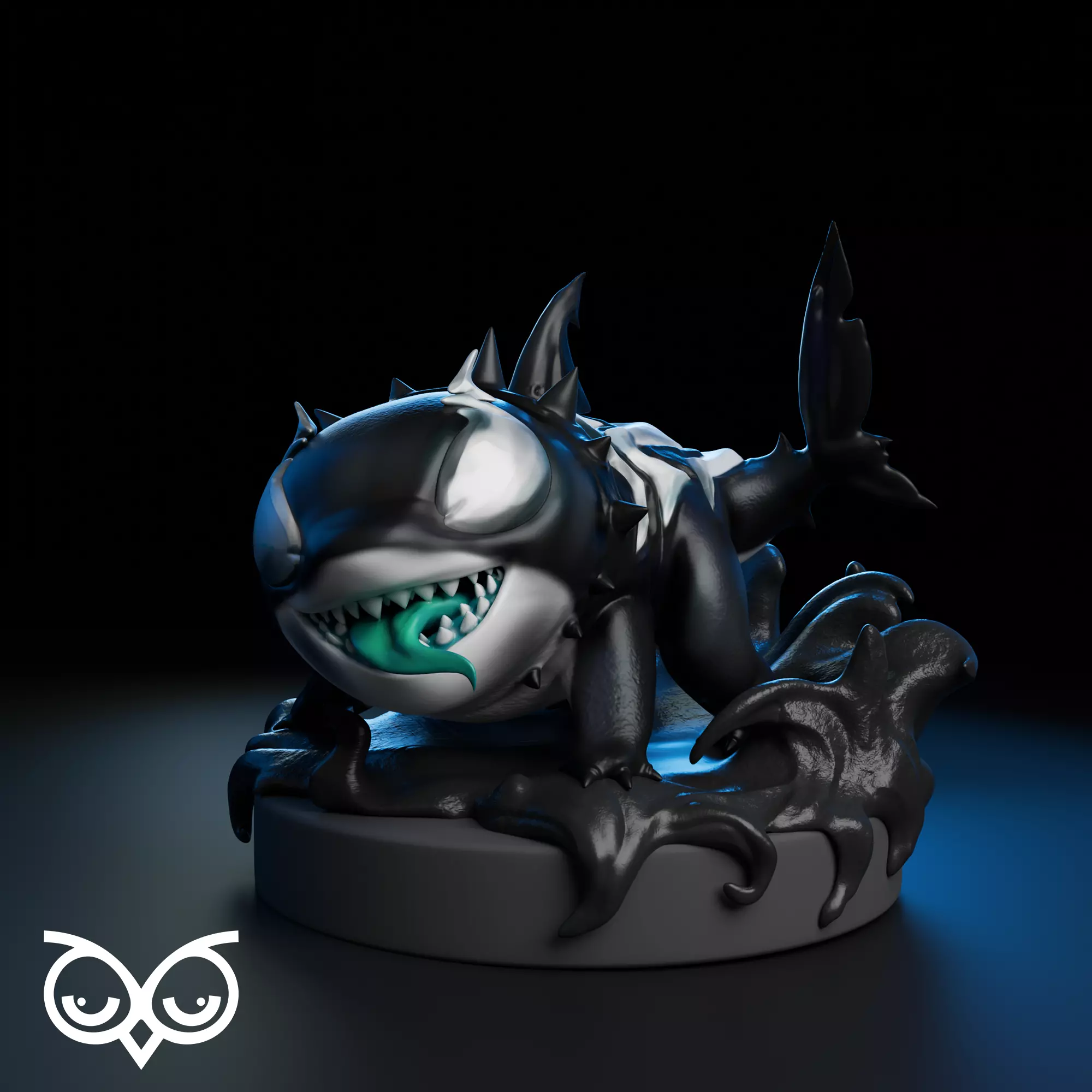 Venom Jeff from marvel rivals 3D print model_1