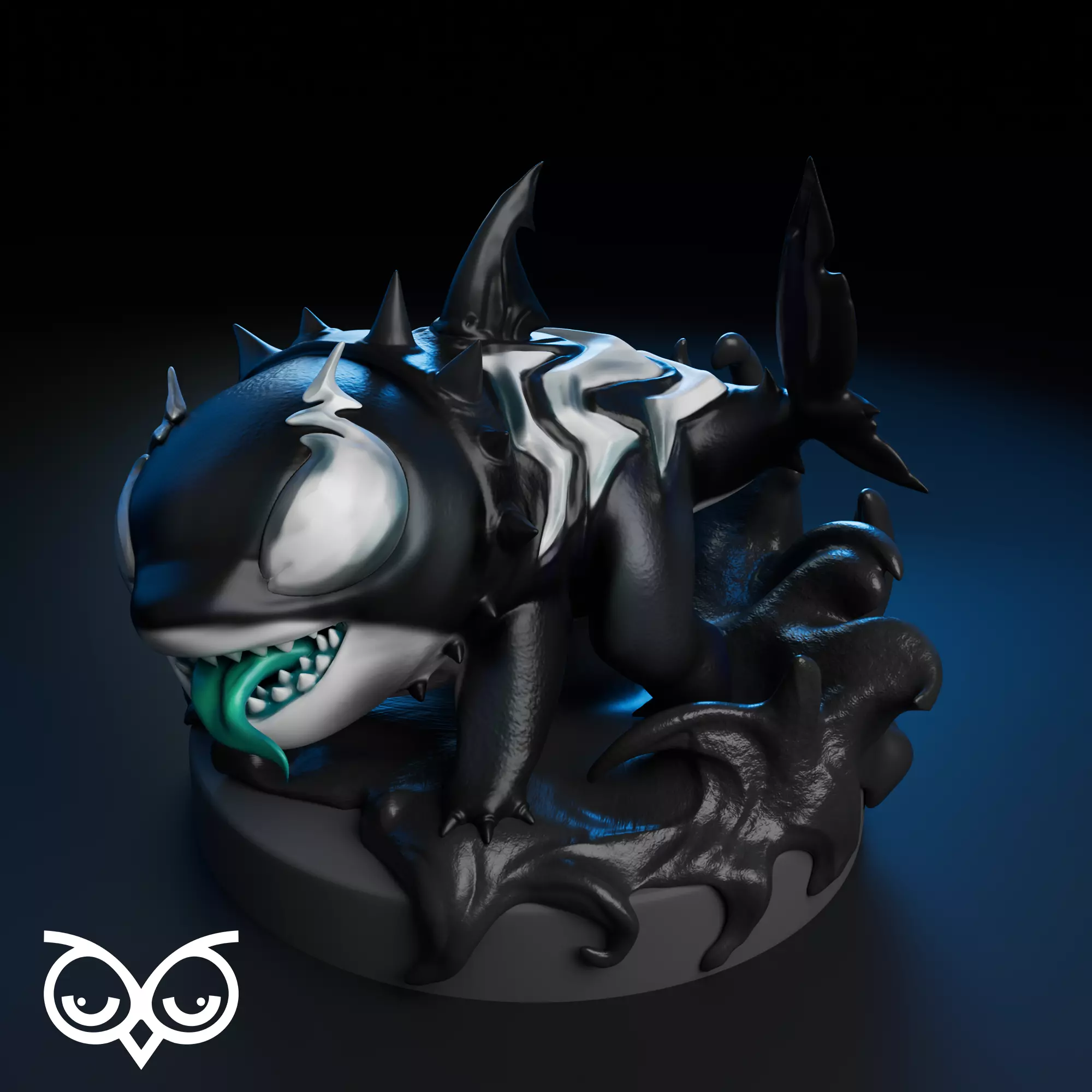 Venom Jeff from marvel rivals 3D print model_4